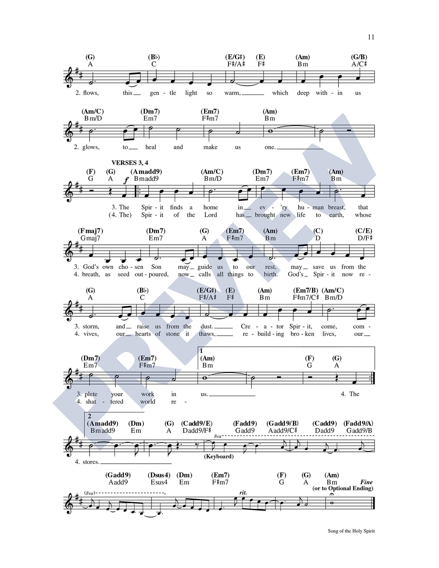 Song of the Holy Spirit