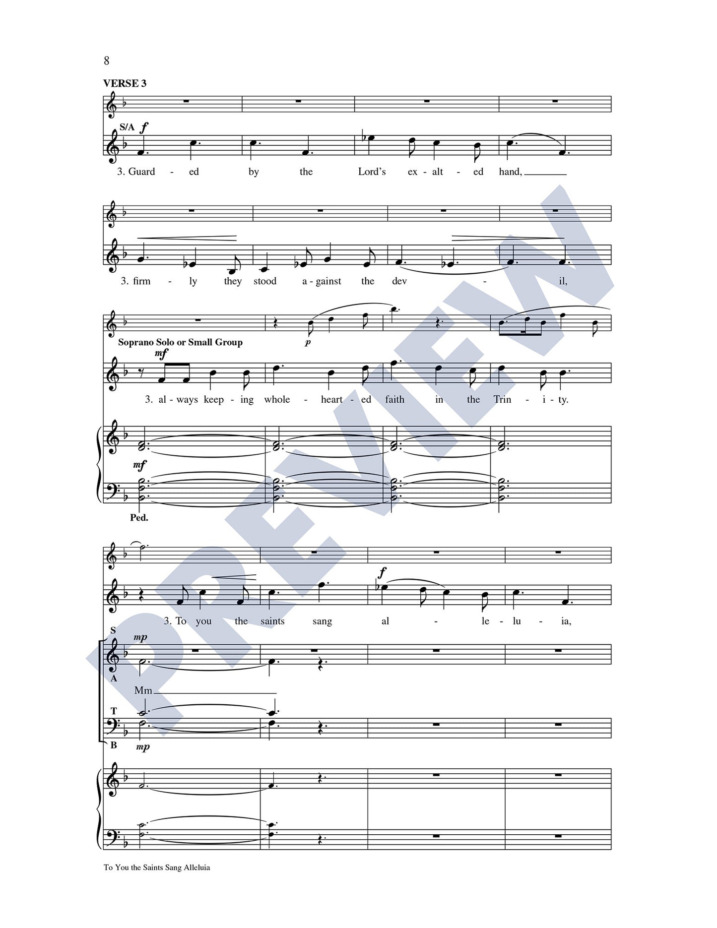 To You the Saints Sang Alleluia