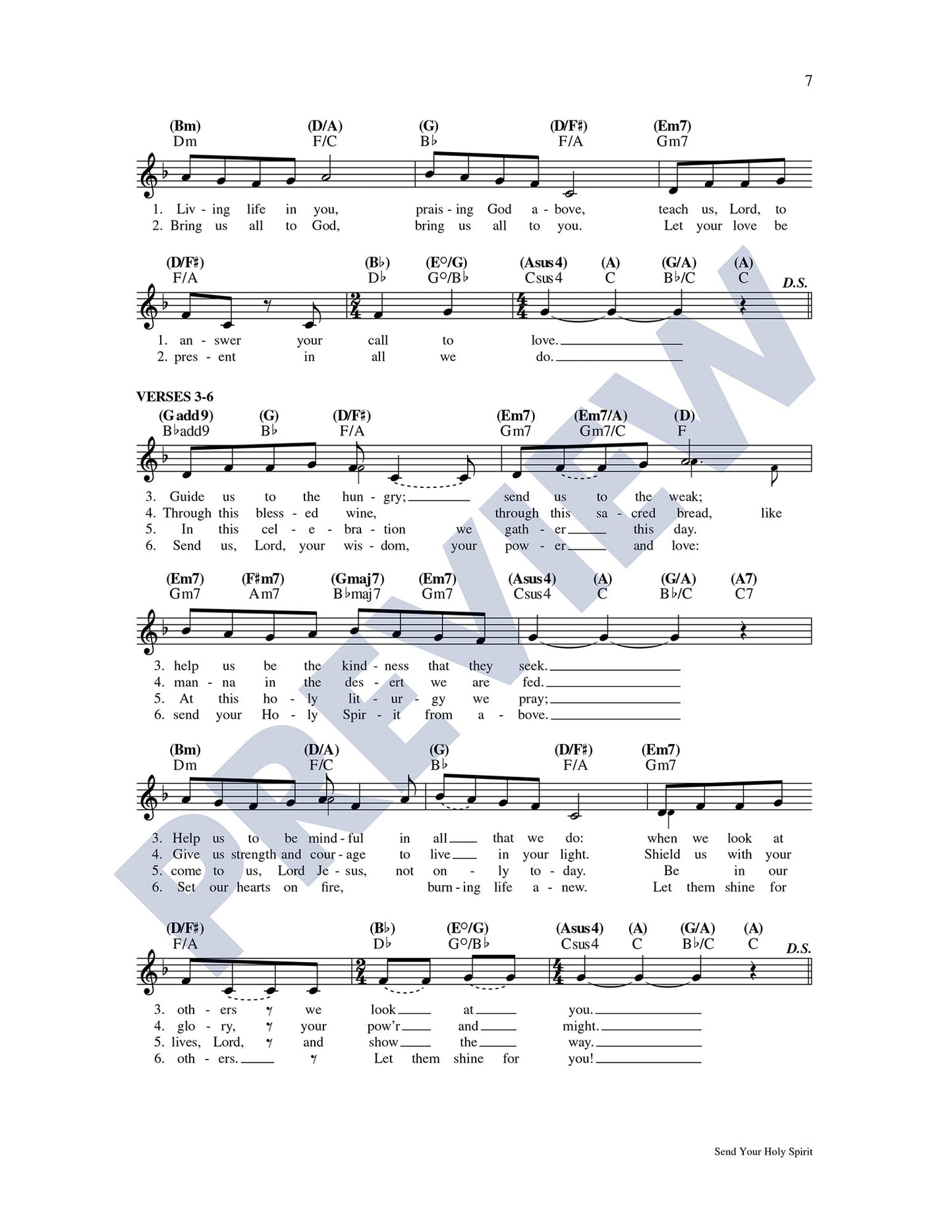 Send Your Holy Spirit