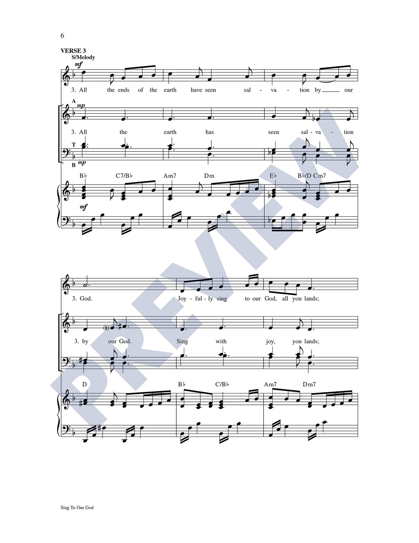 Sing to Our God