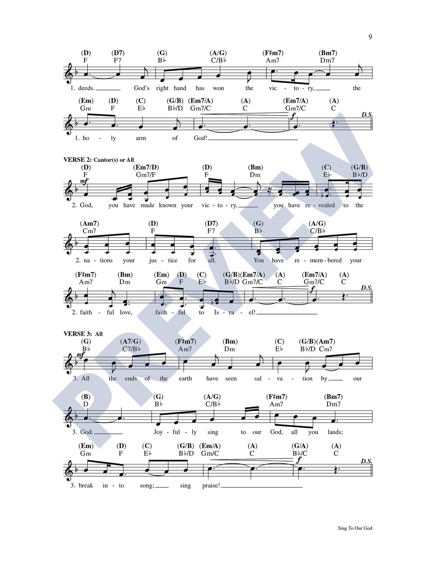 Sing to Our God
