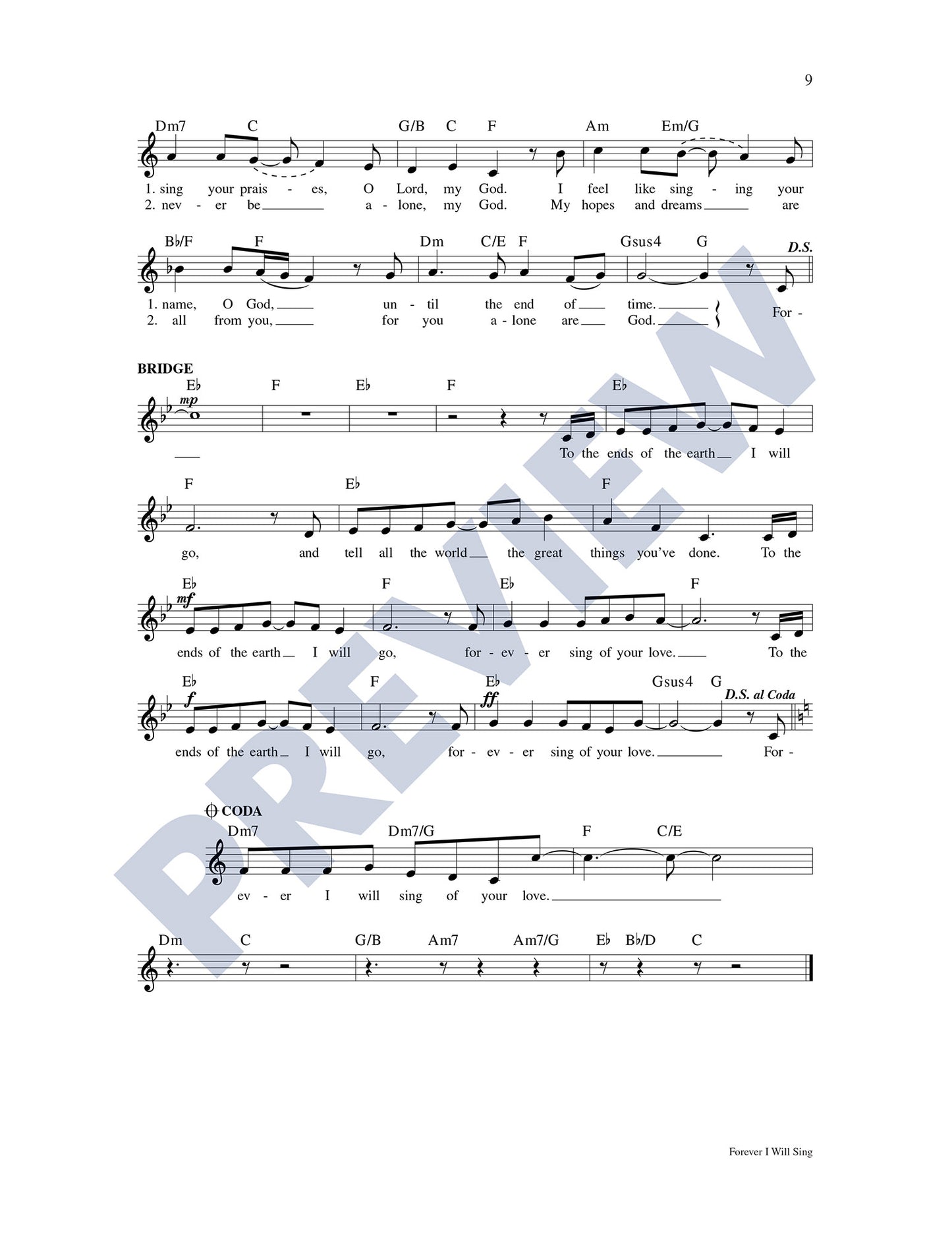 Forever I Will Sing