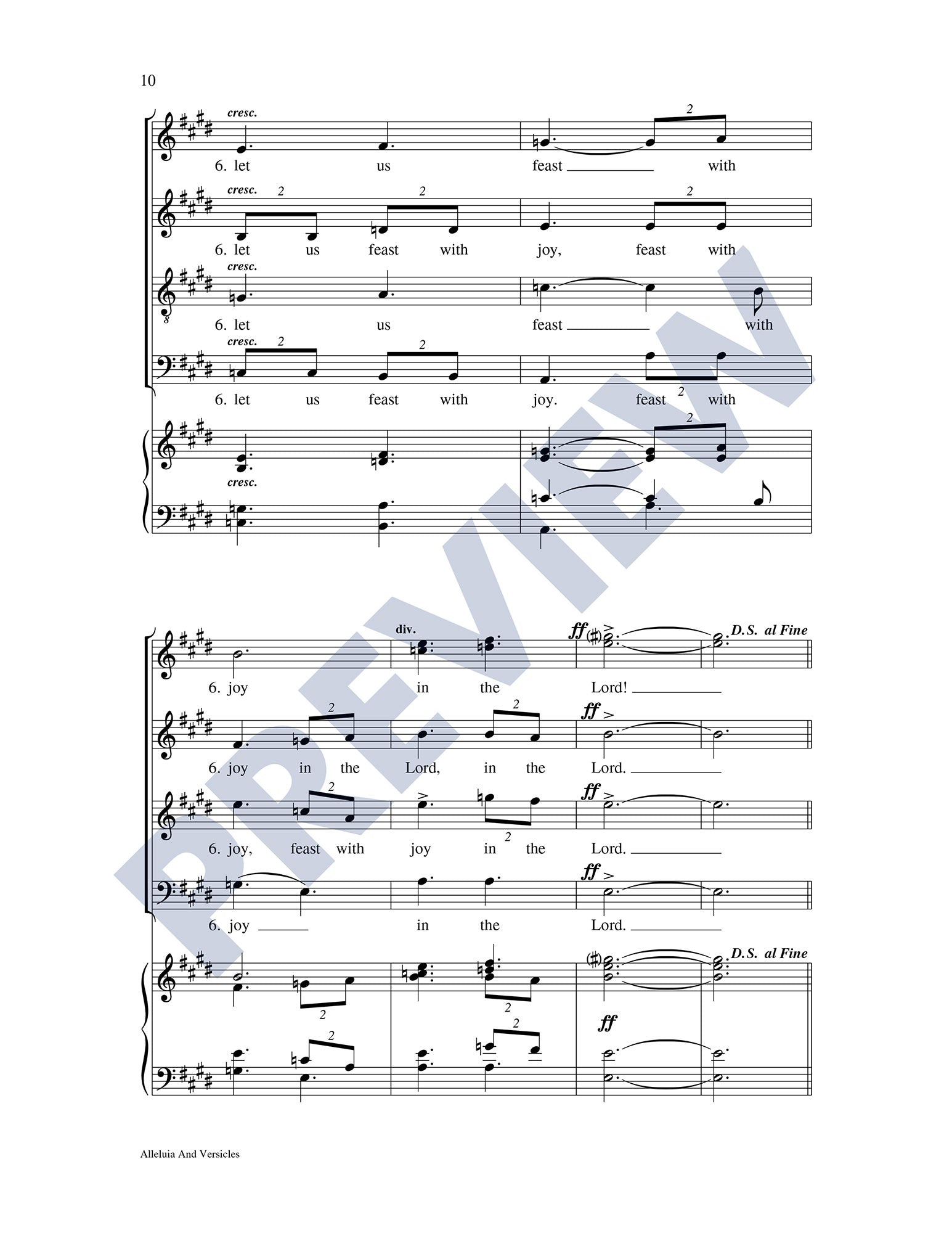 Alleluia and Versicles