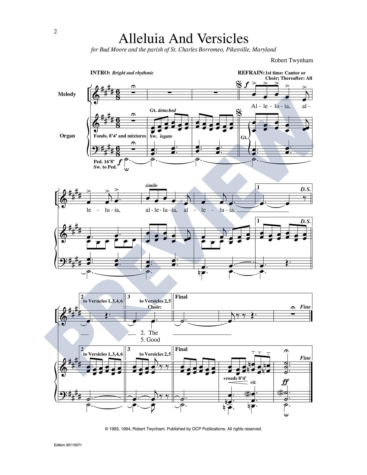 Alleluia and Versicles