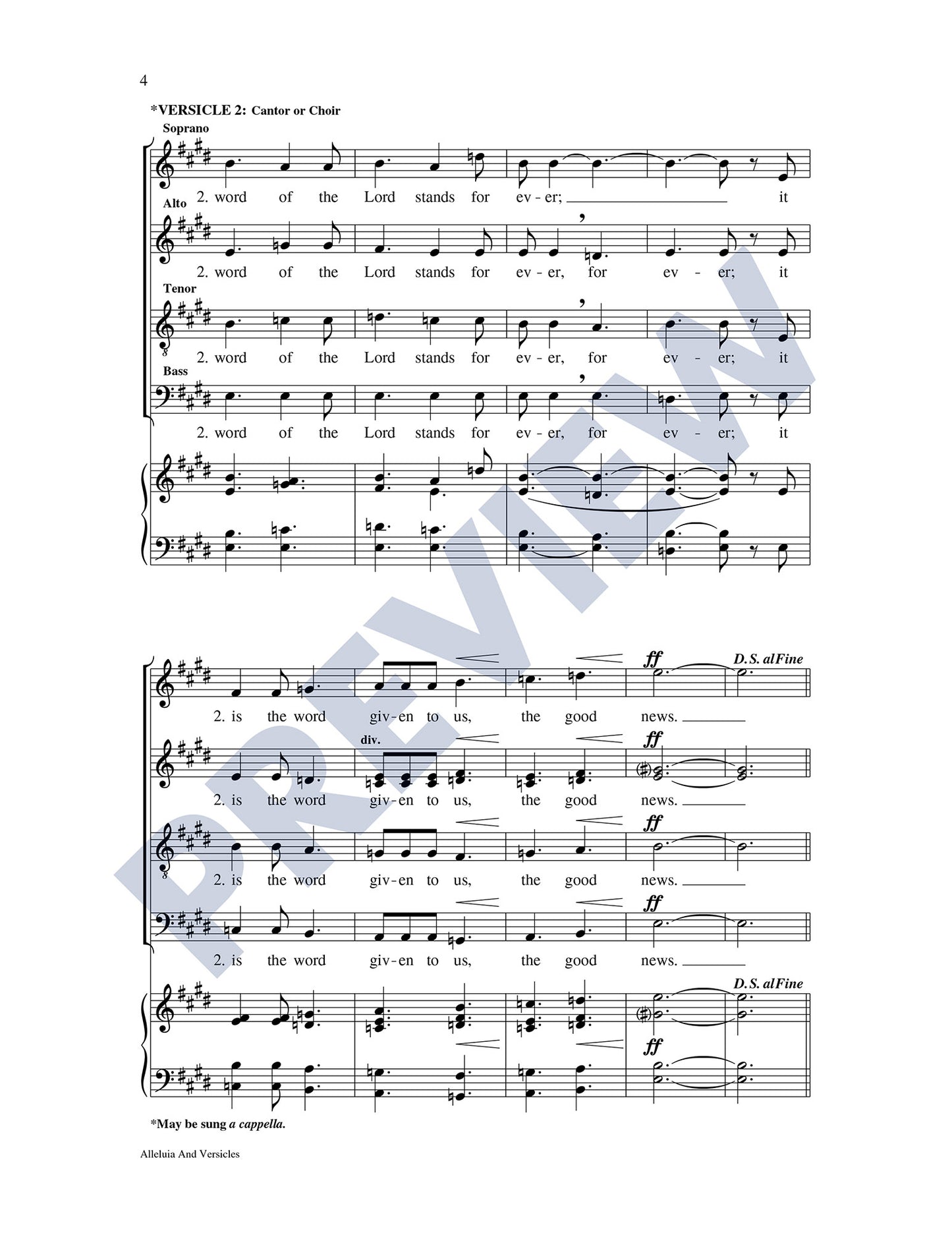 Alleluia and Versicles
