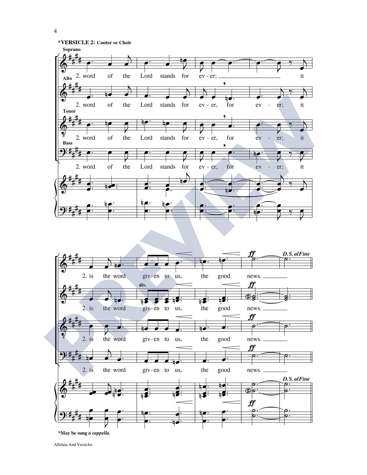 Alleluia and Versicles