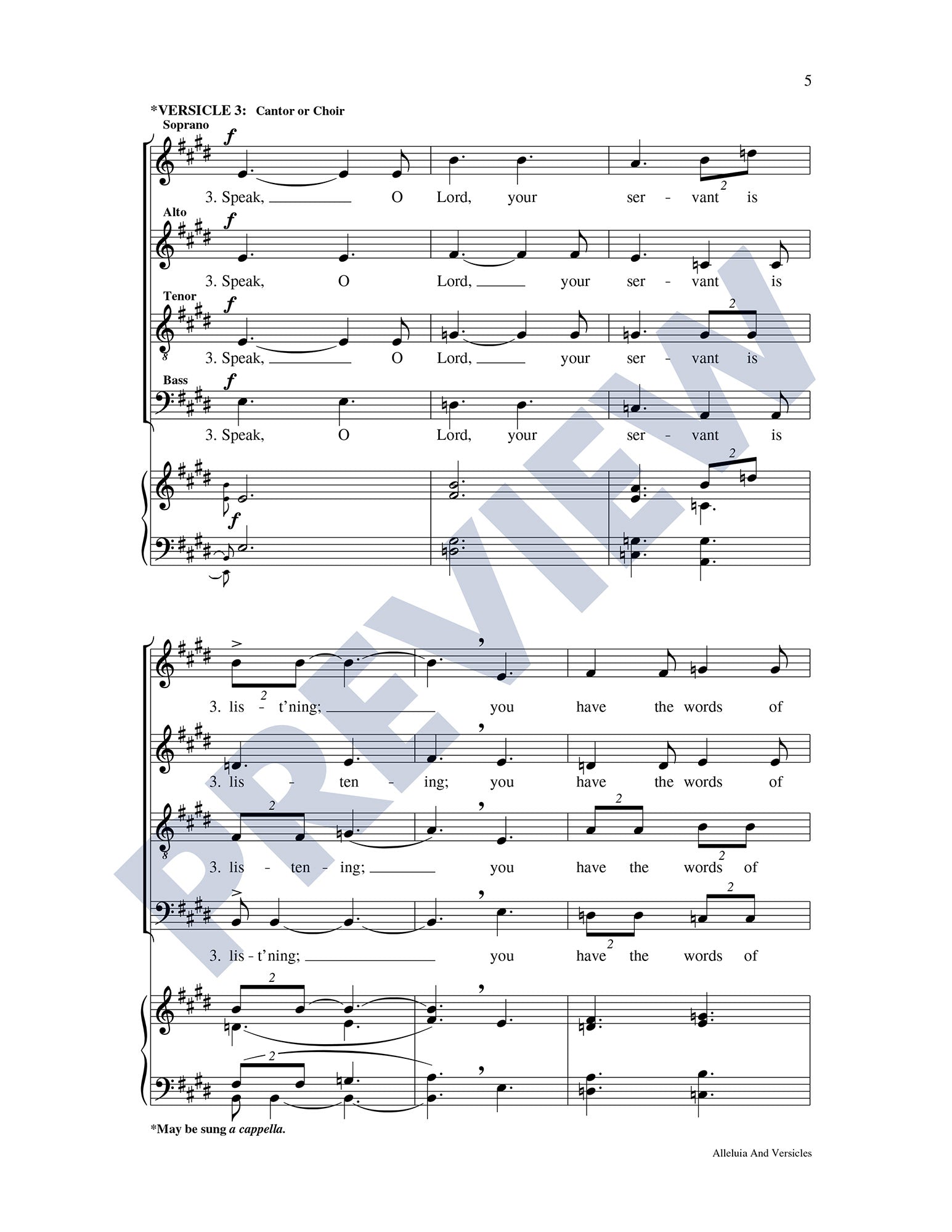 Alleluia and Versicles