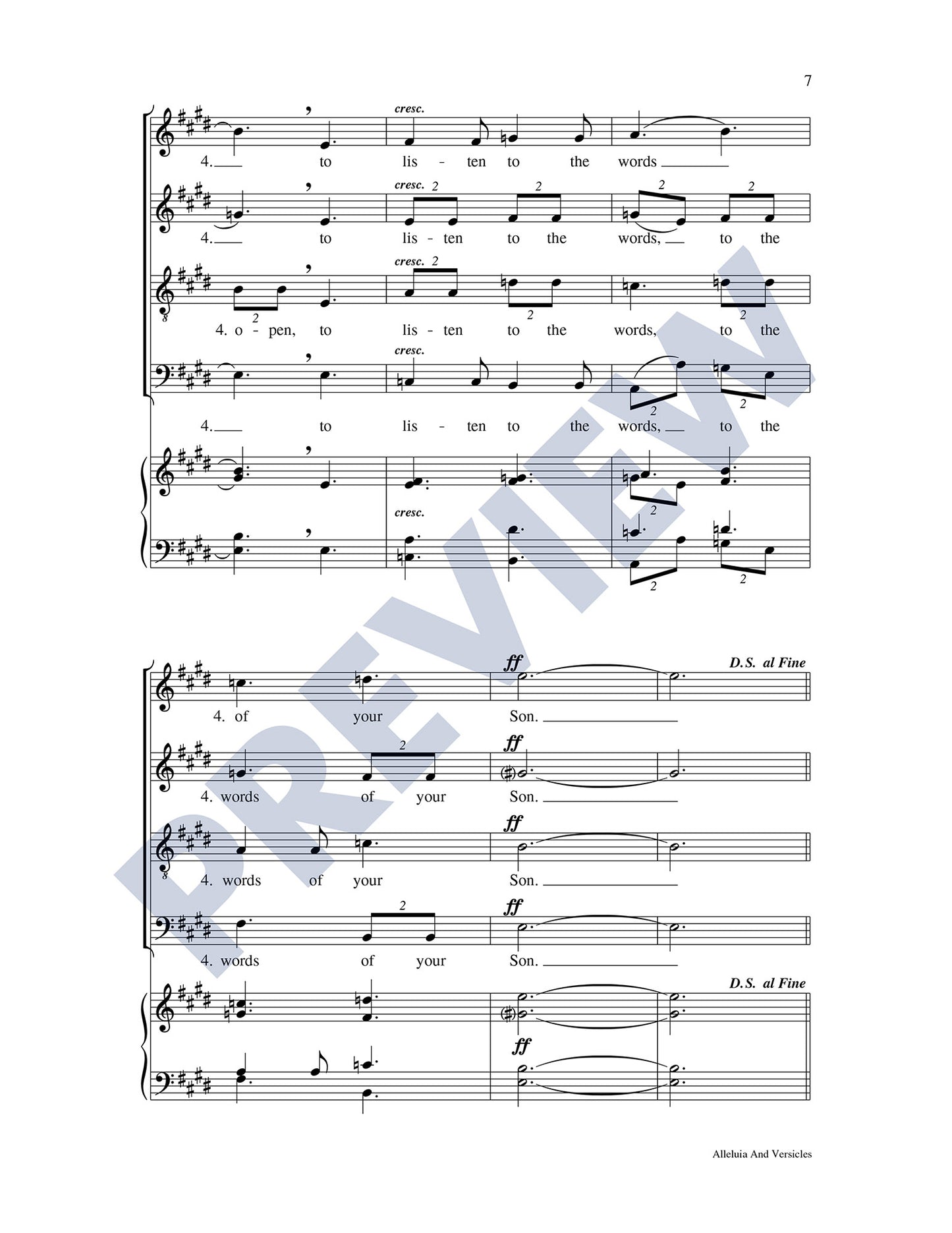 Alleluia and Versicles