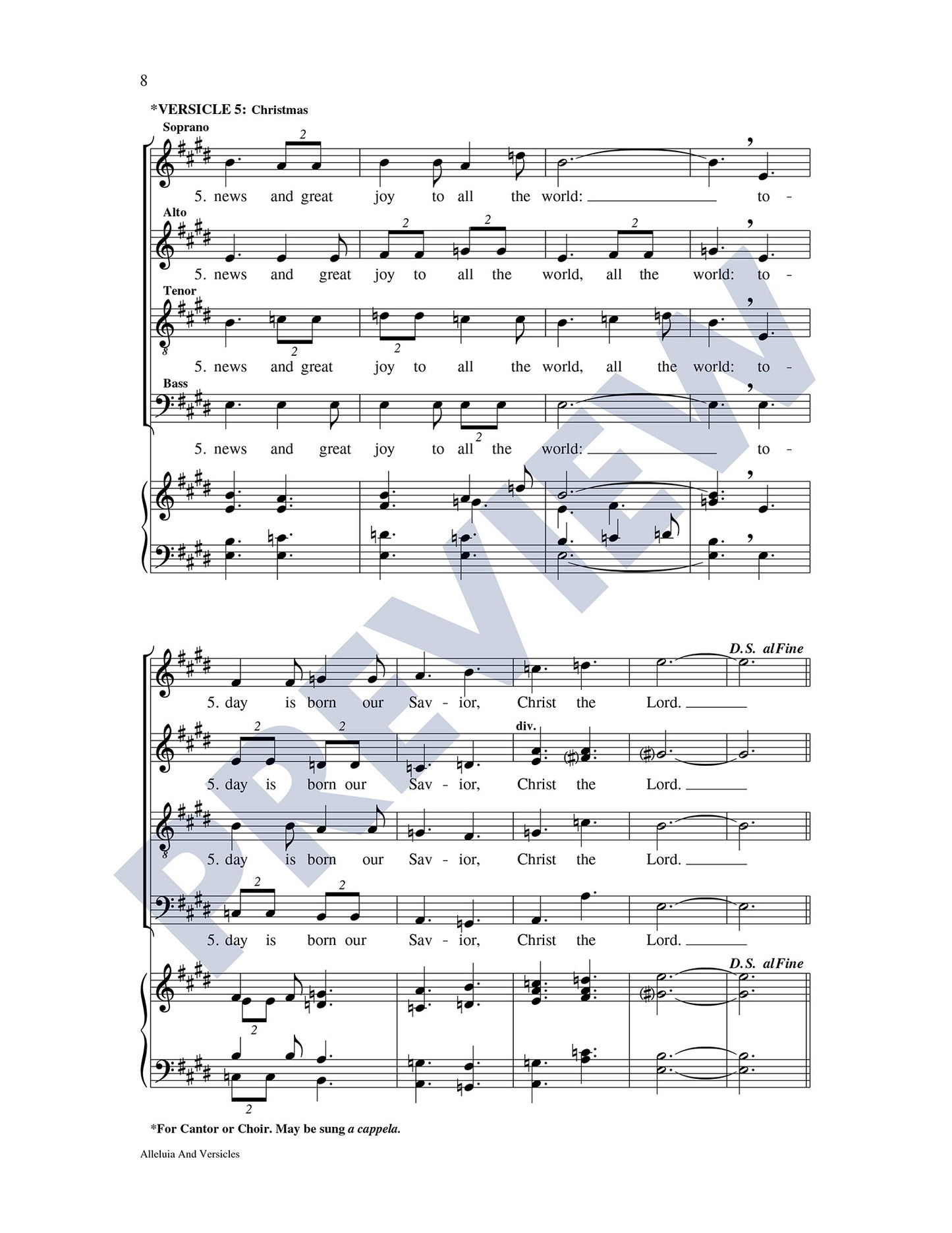 Alleluia and Versicles
