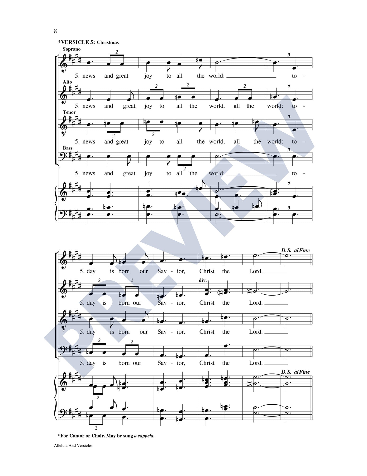 Alleluia and Versicles