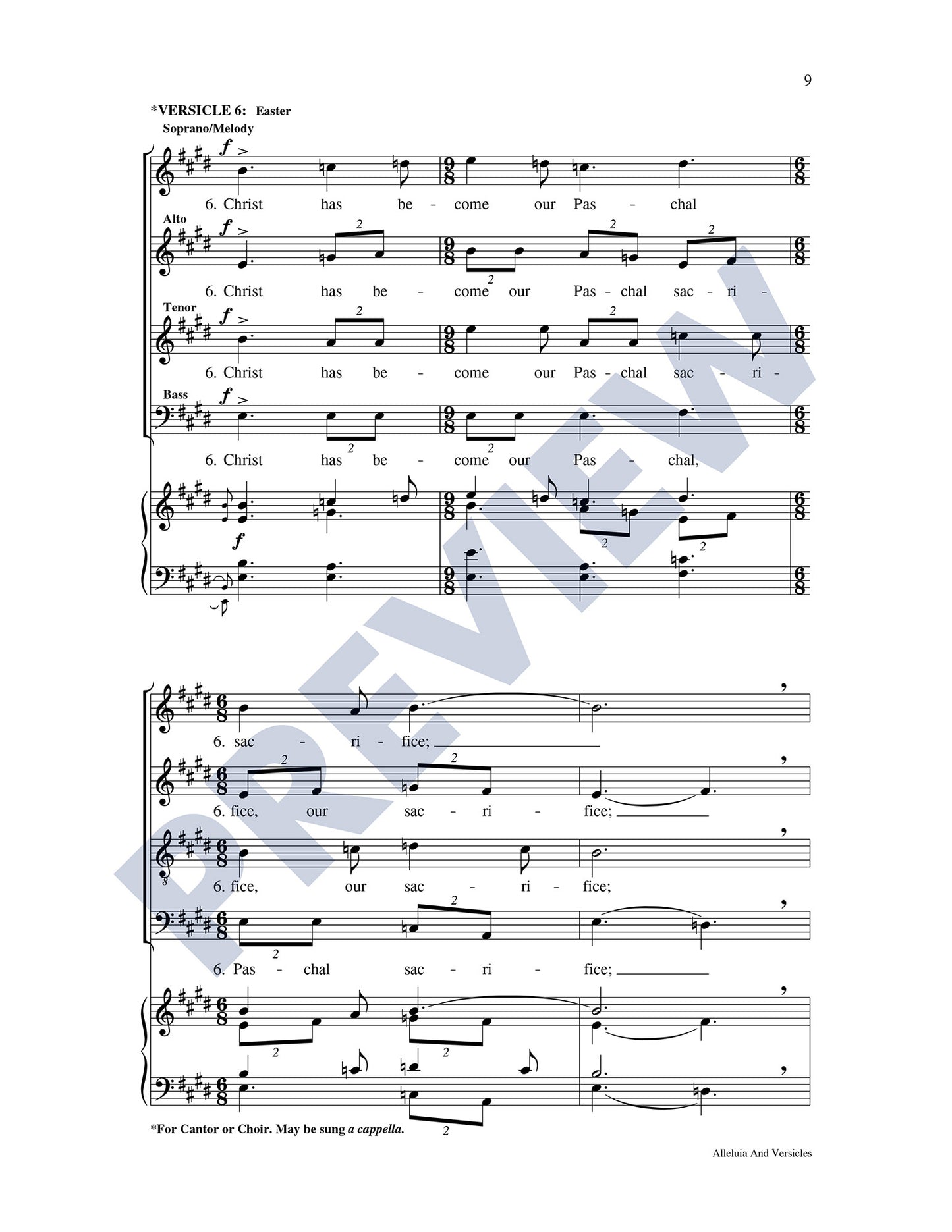 Alleluia and Versicles