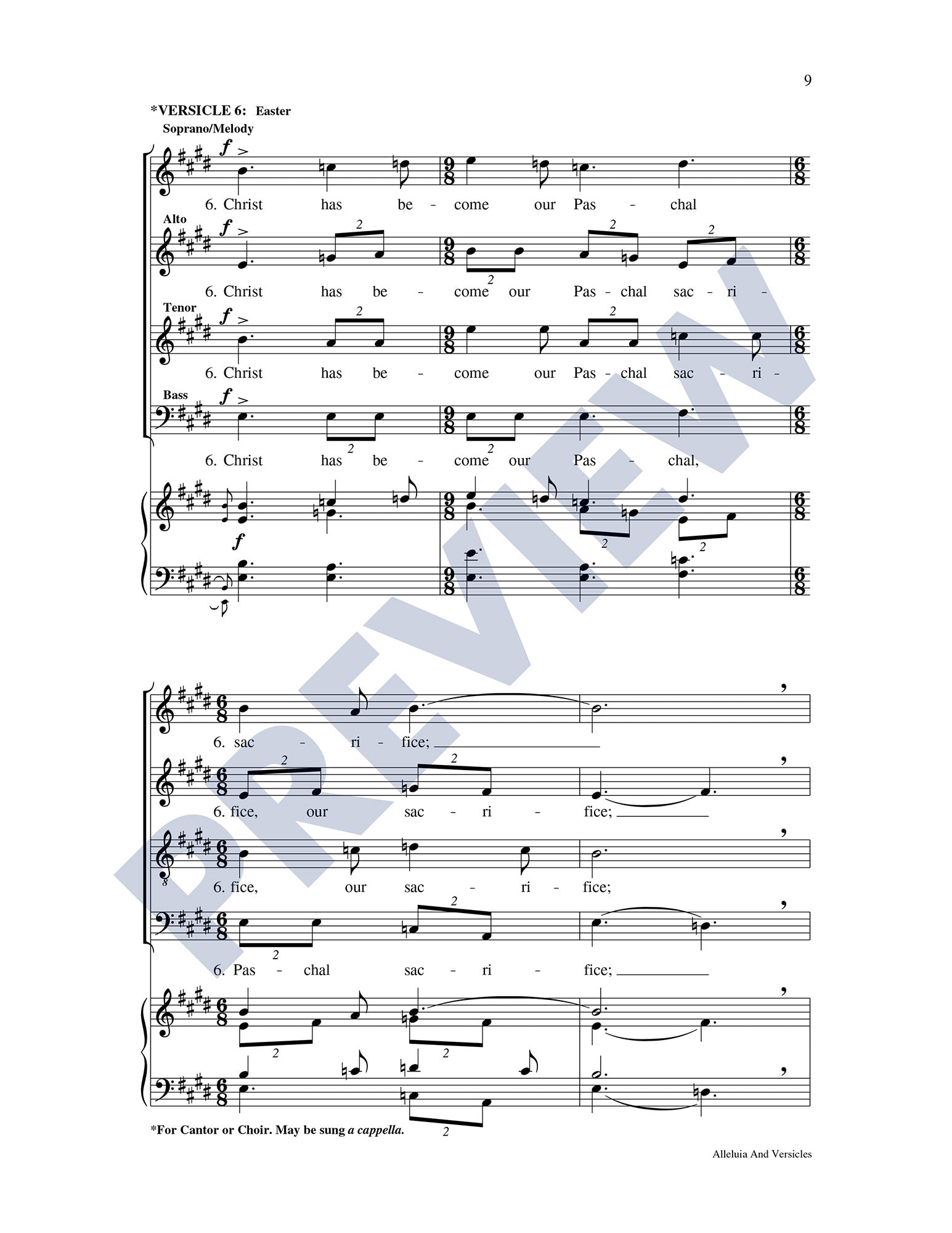 Alleluia and Versicles