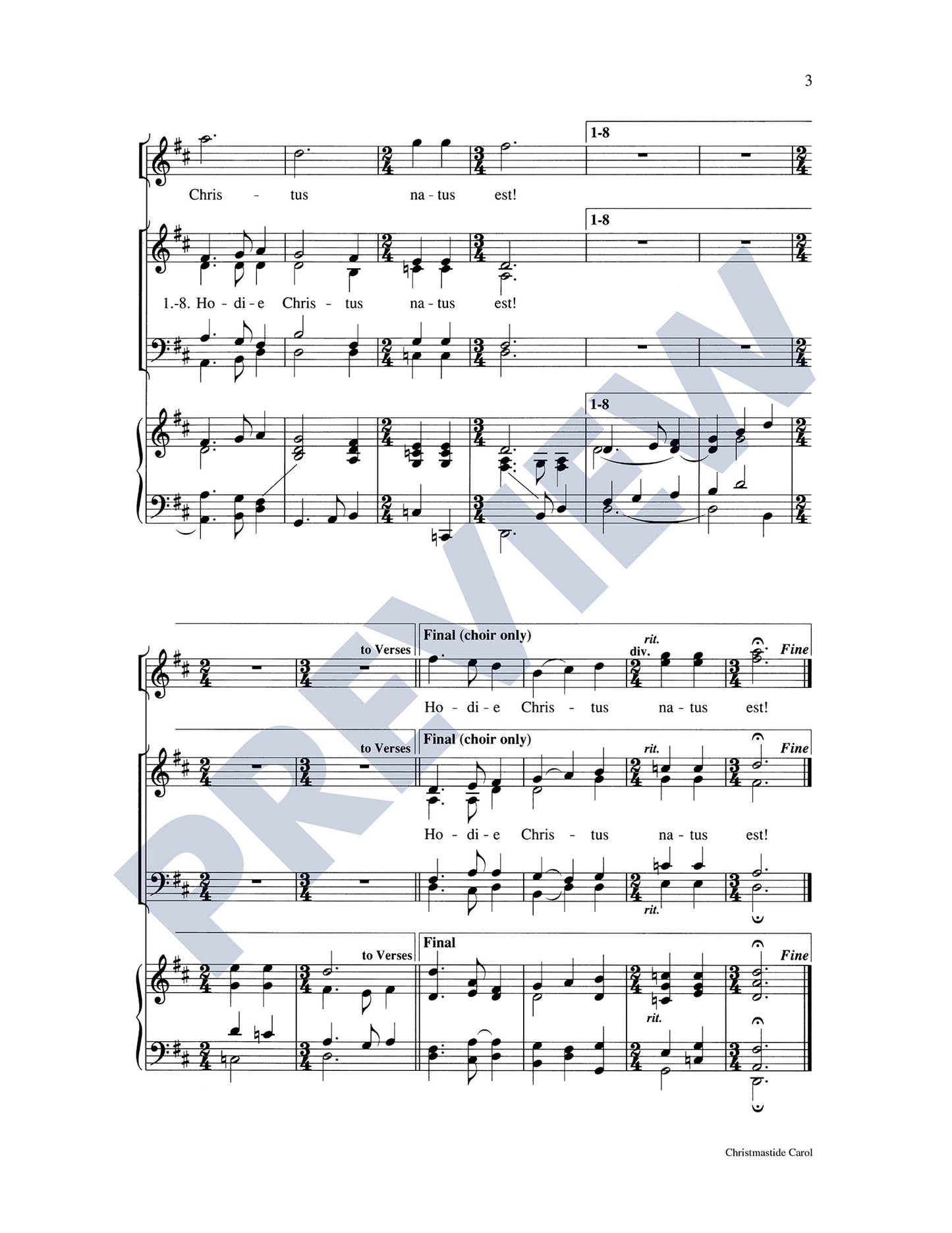 Christmastide Carol