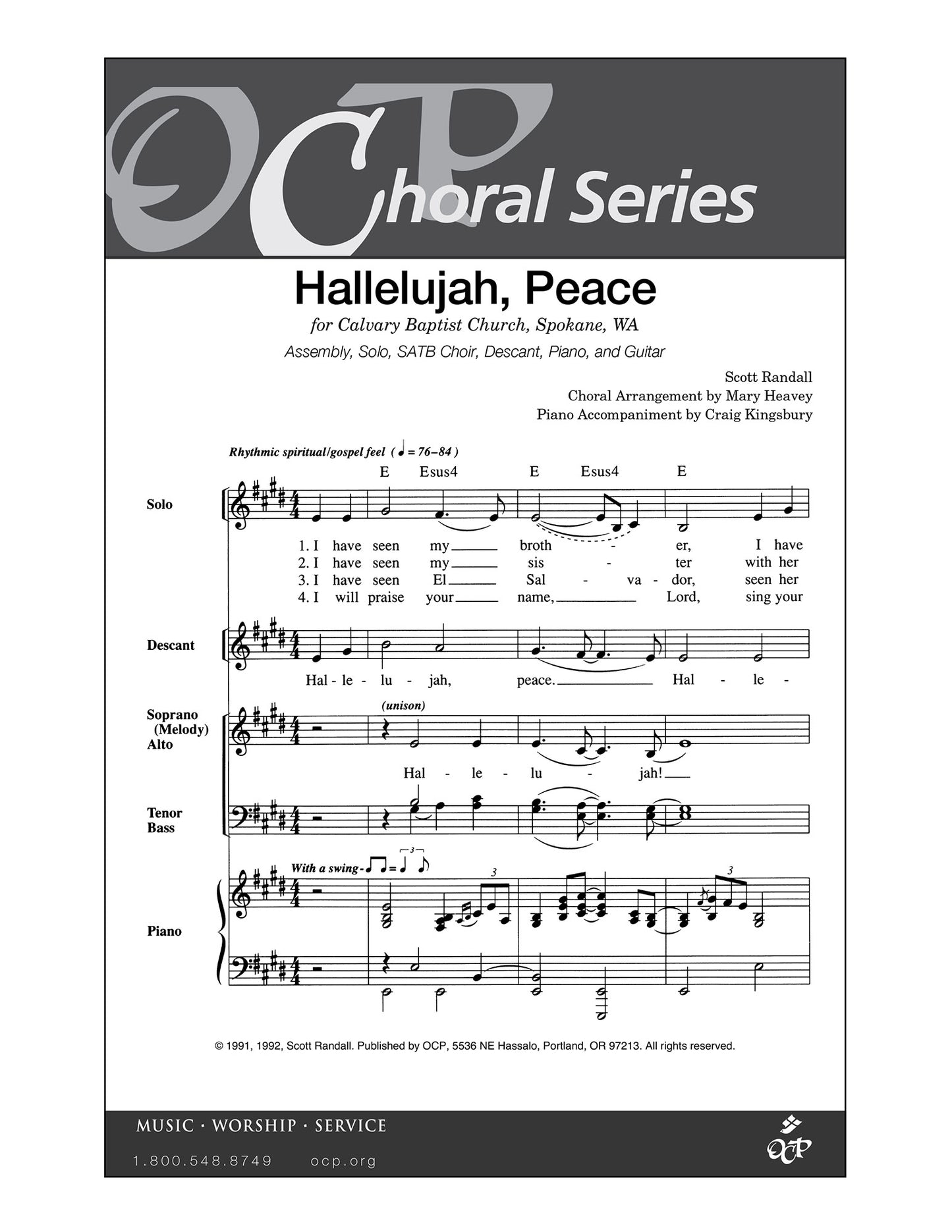 Hallelujah, Peace