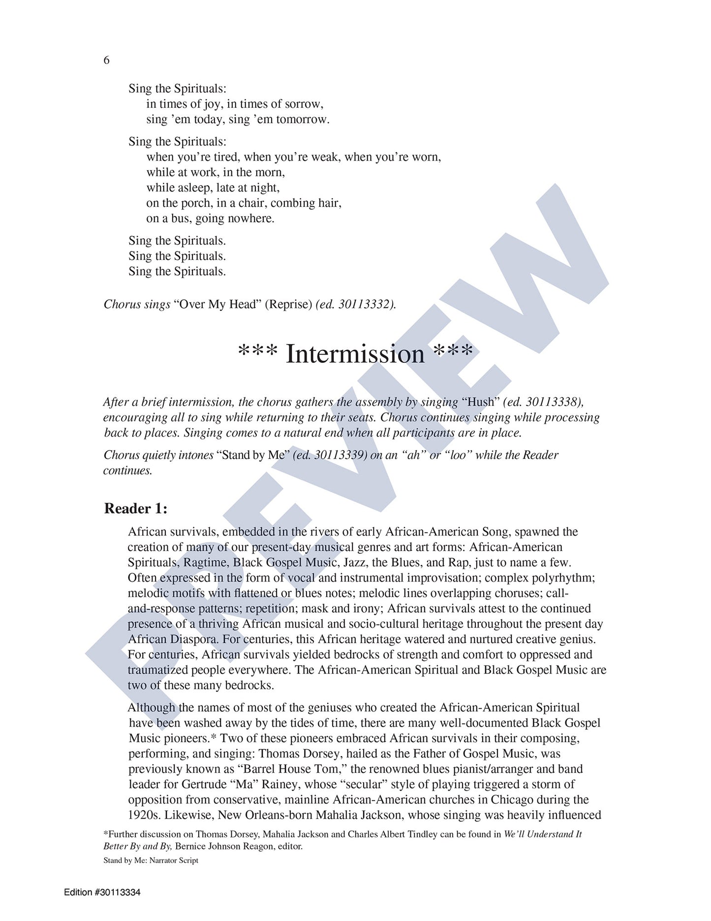 Stand by Me: Narrator Script