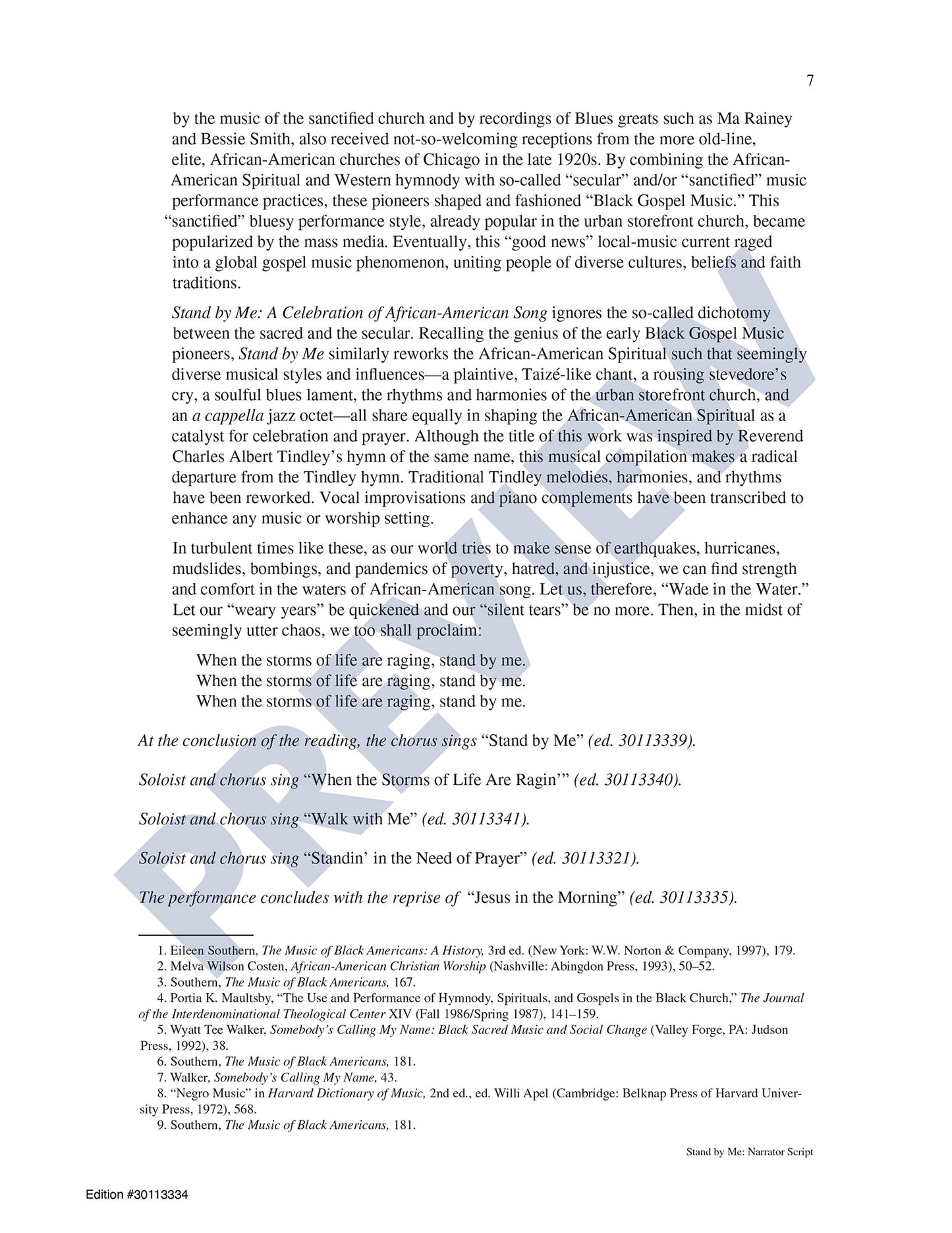Stand by Me: Narrator Script