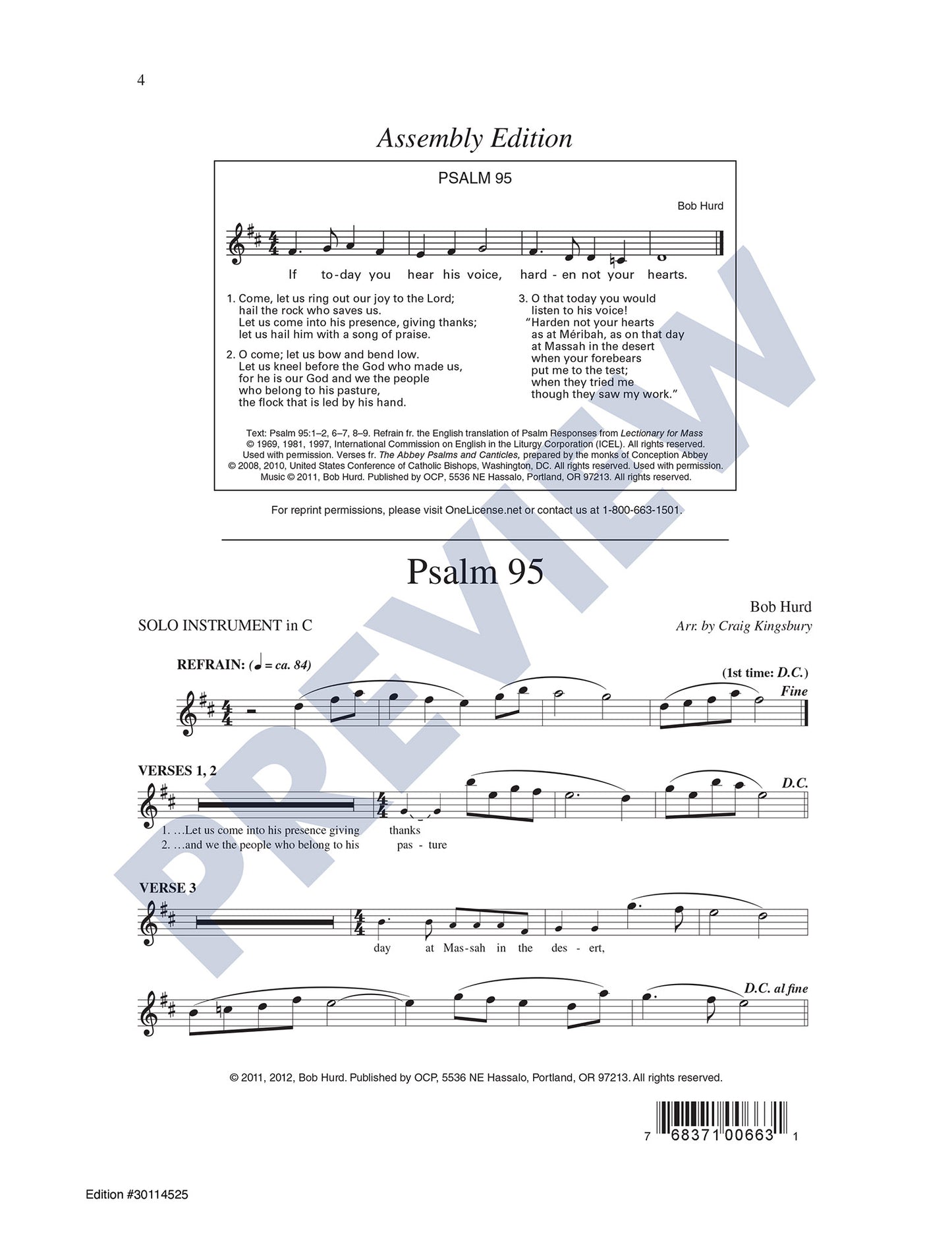 Psalm 95: If Today You Hear His Voice