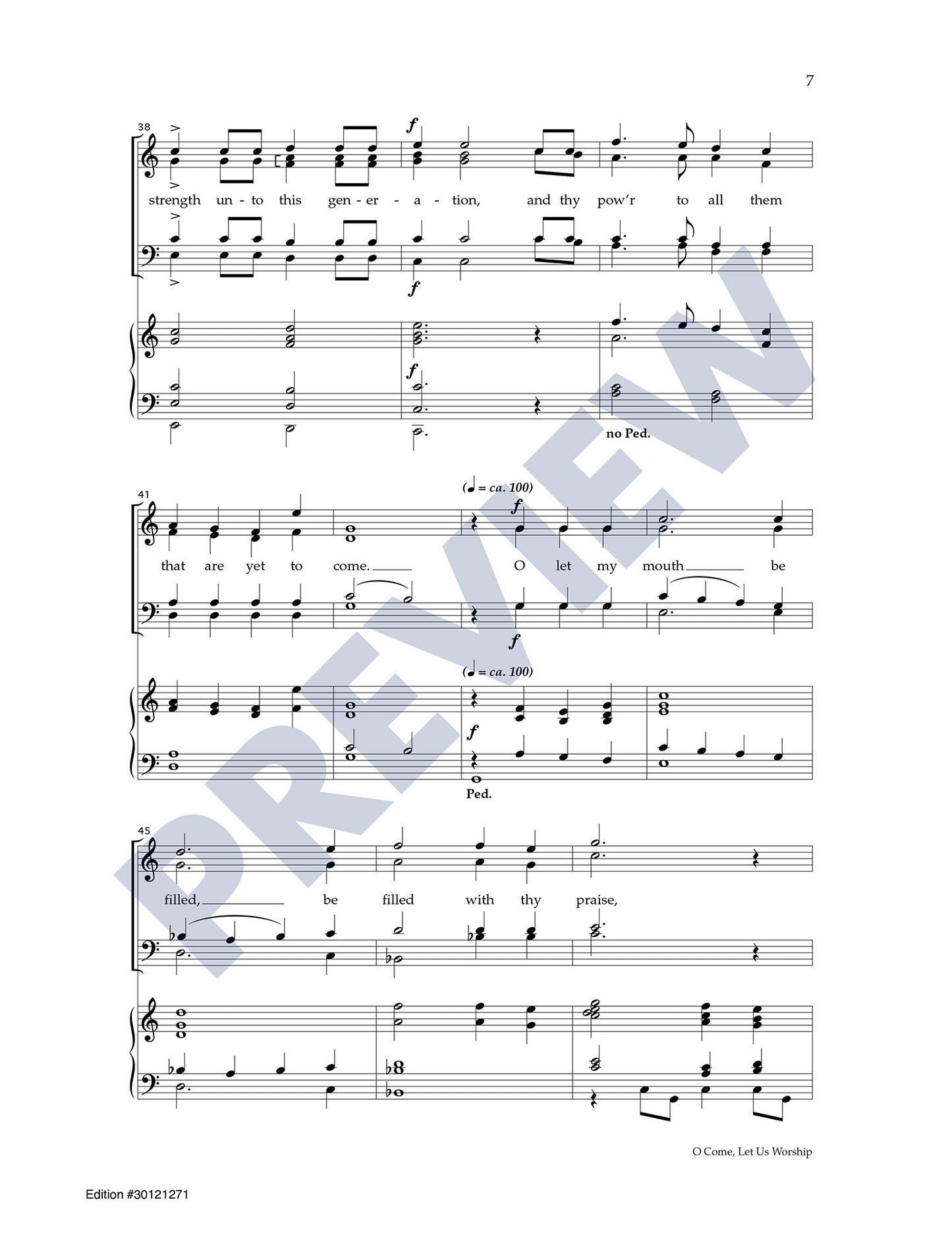 O Come, Let Us Worship