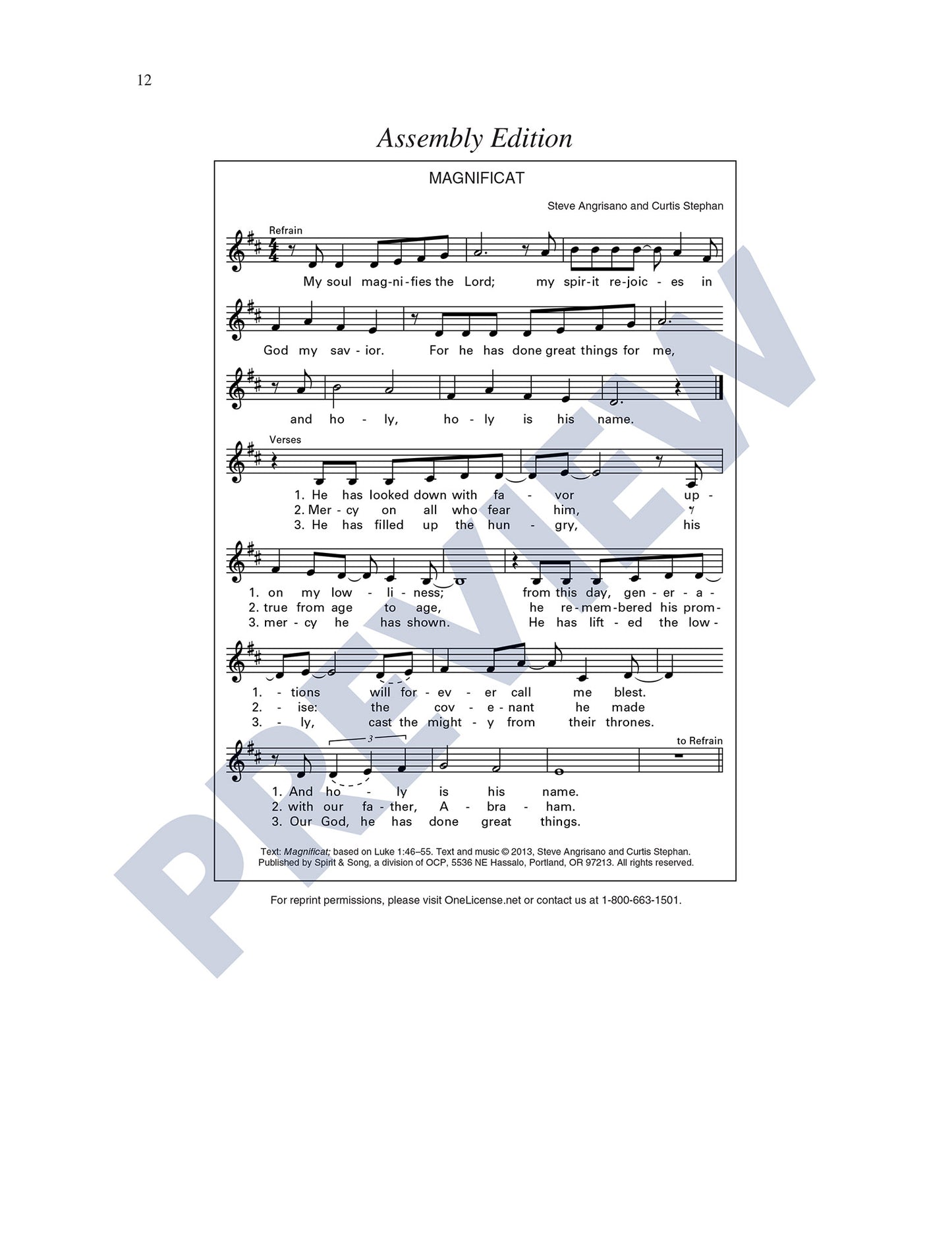 Benedictus/Magnificat