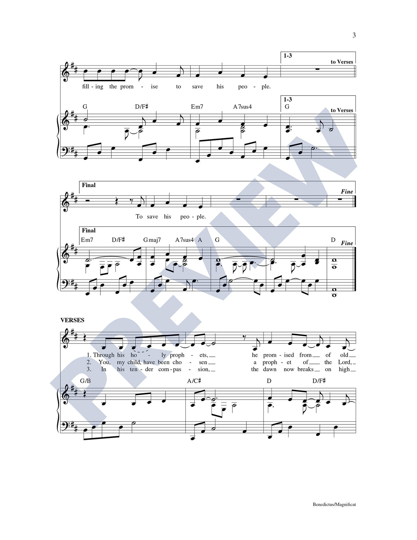 Benedictus/Magnificat
