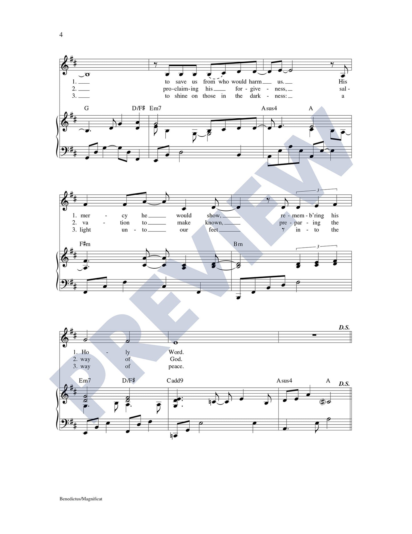 Benedictus/Magnificat