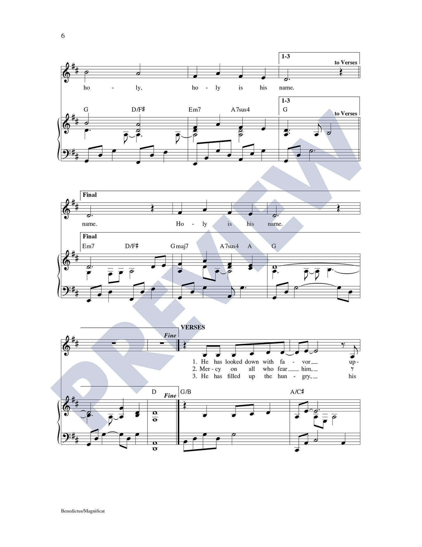 Benedictus/Magnificat