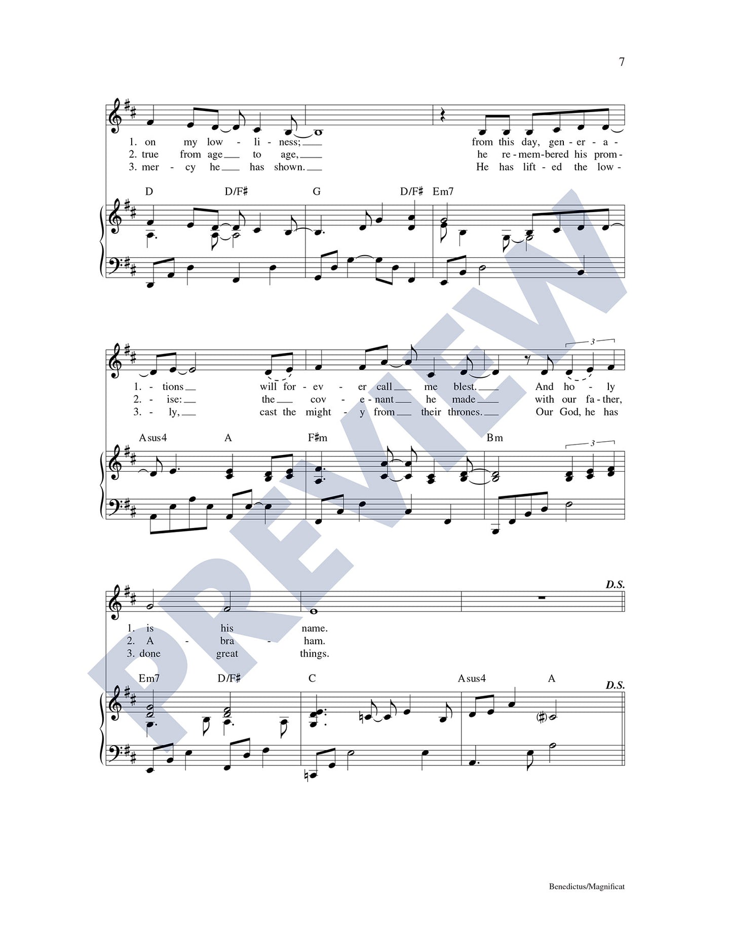 Benedictus/Magnificat