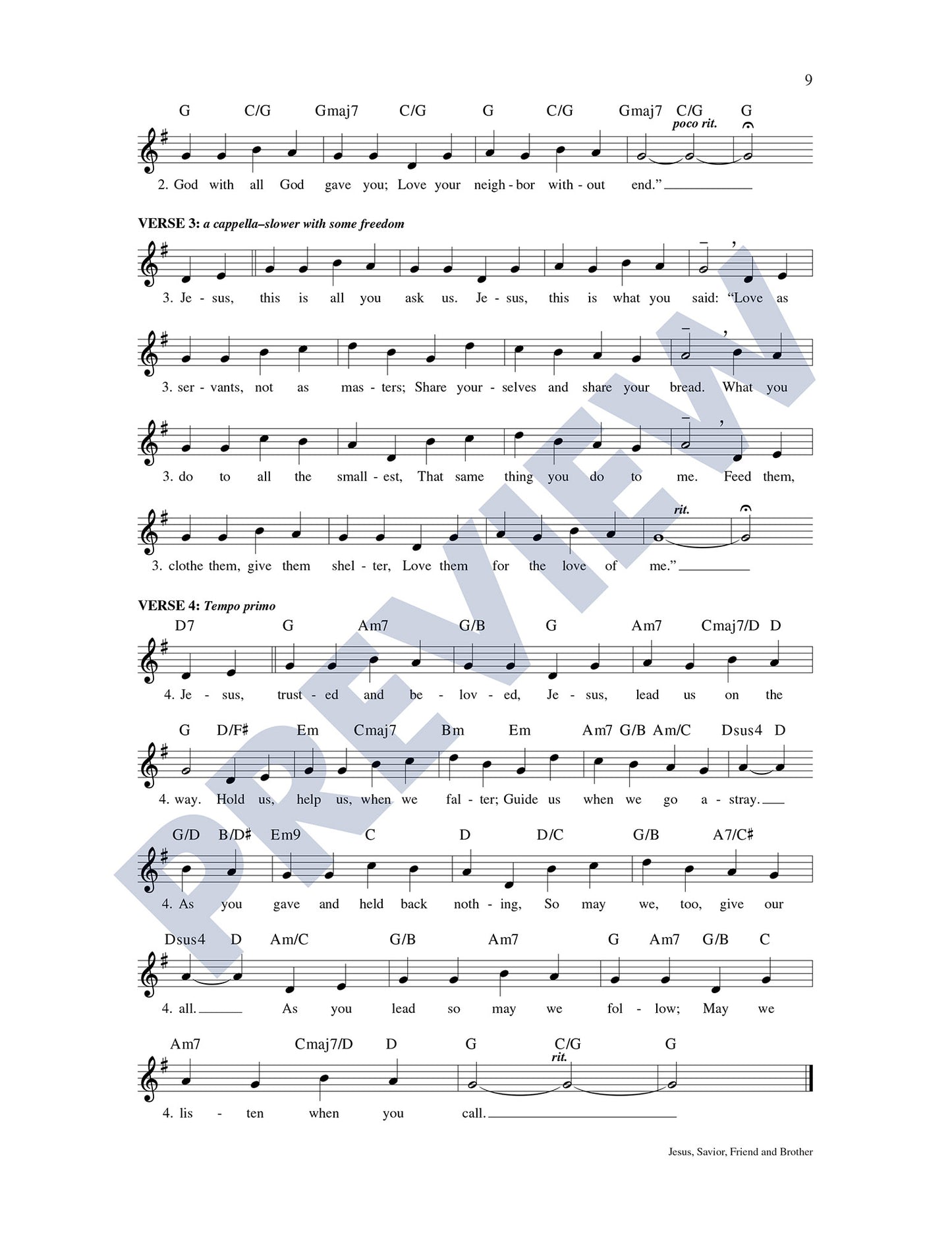 Jesus, Savior, Friend and Brother