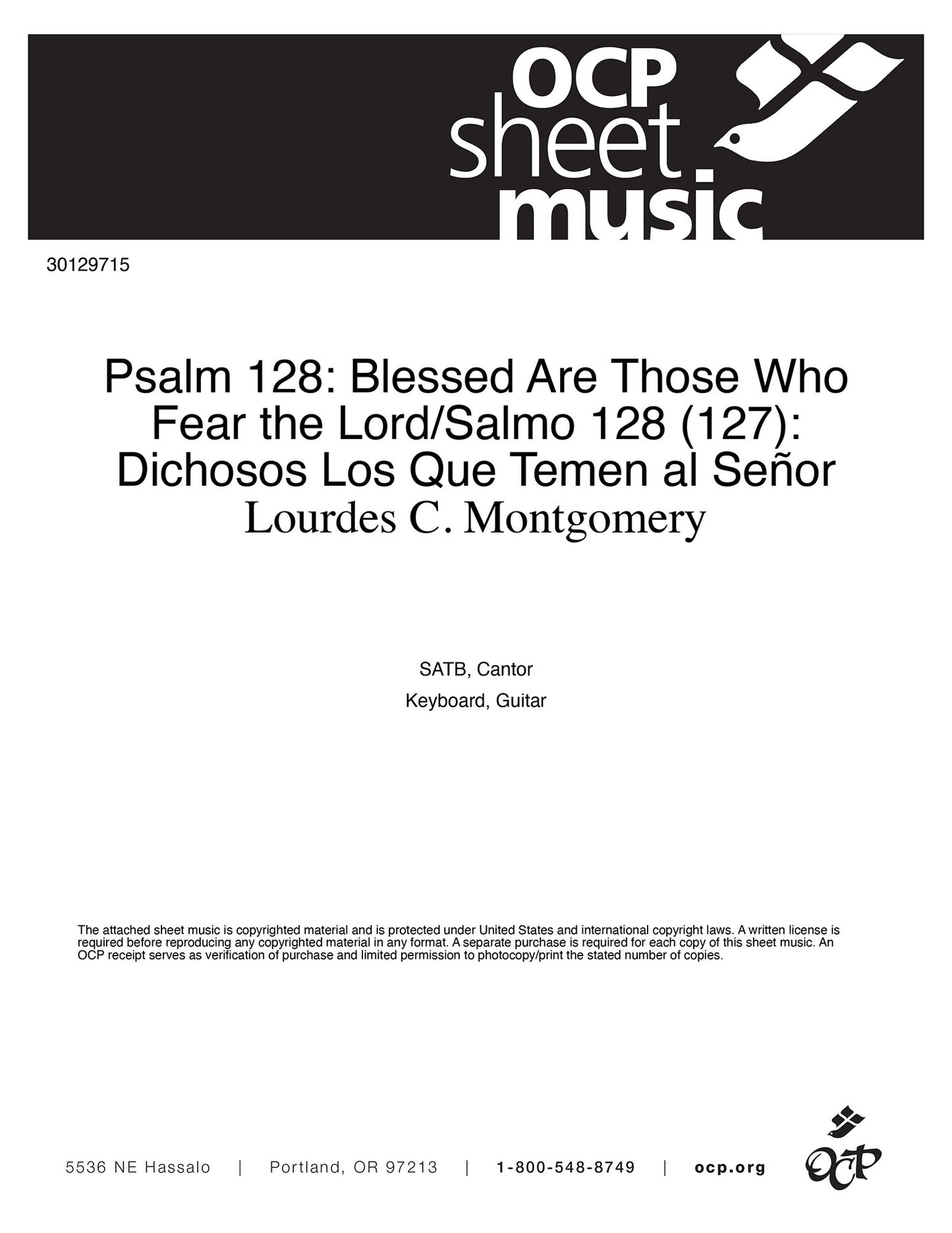 Psalm 128: Blessed Are Those Who Fear the Lord/Salmo 128 (127): Dichosos Los Que Temen al Señor