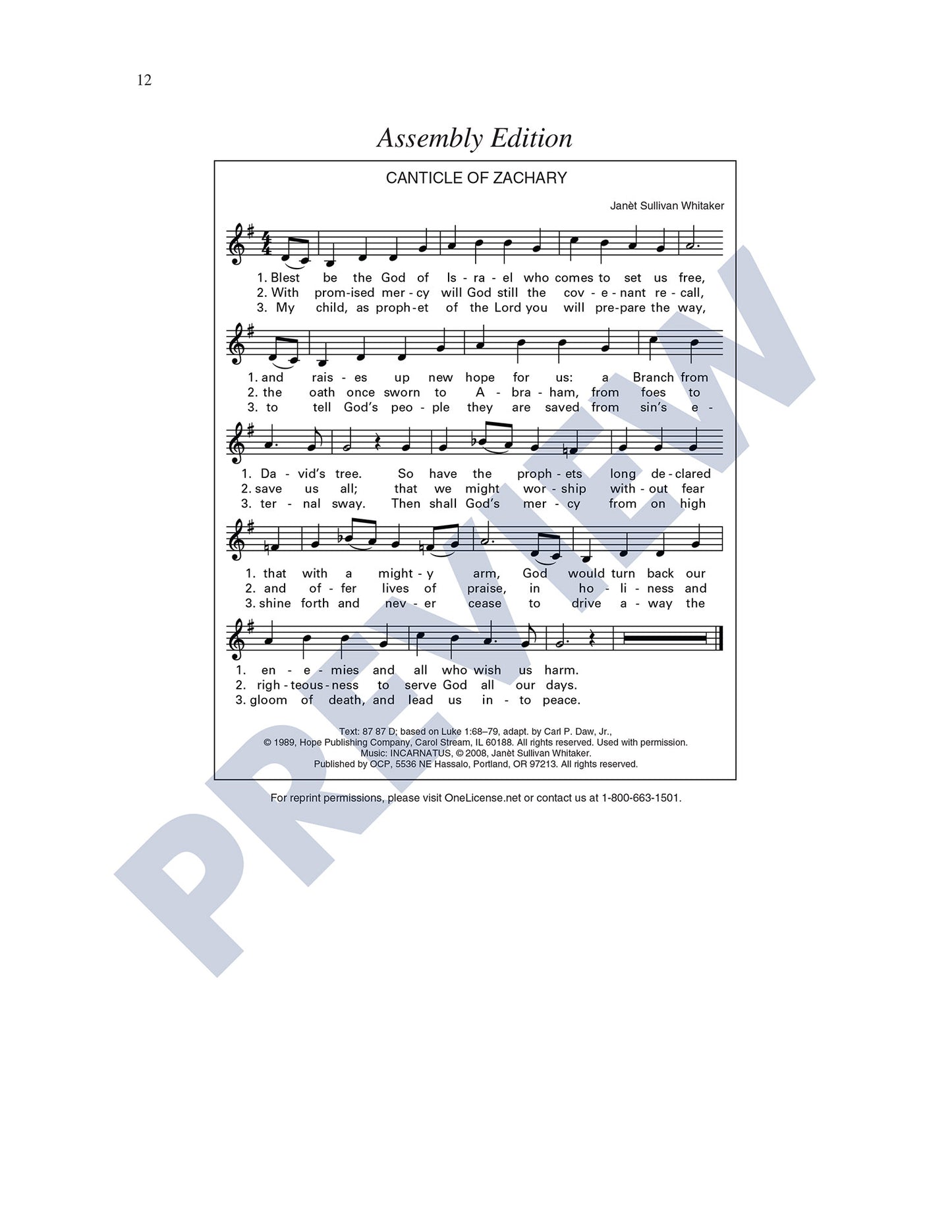 Canticle of Zachary