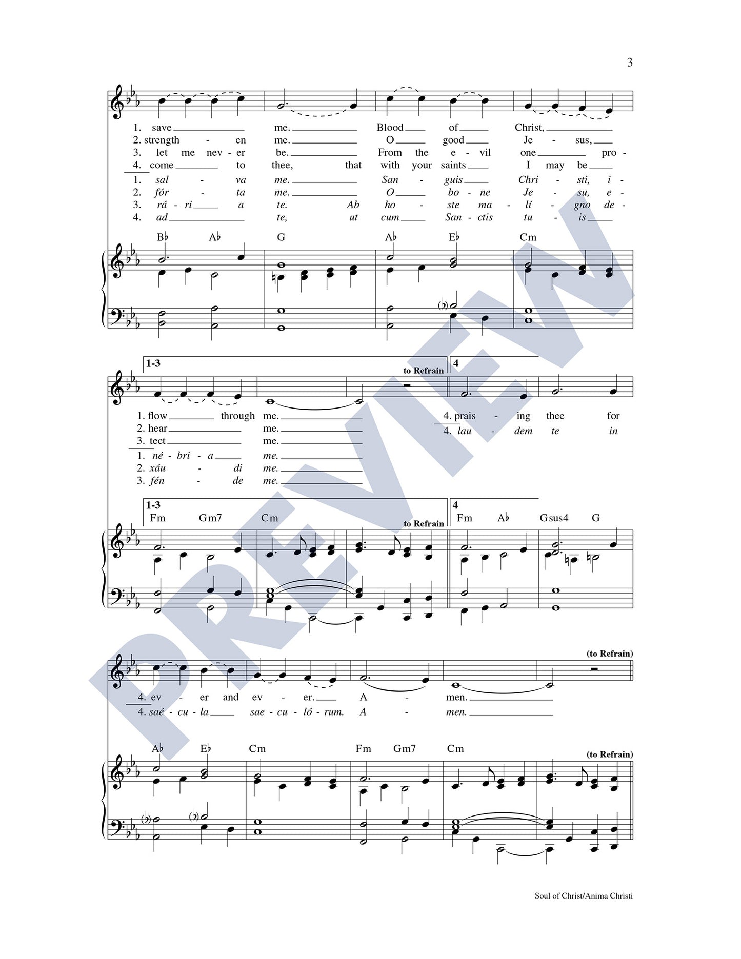 Soul of Christ/Anima Christi