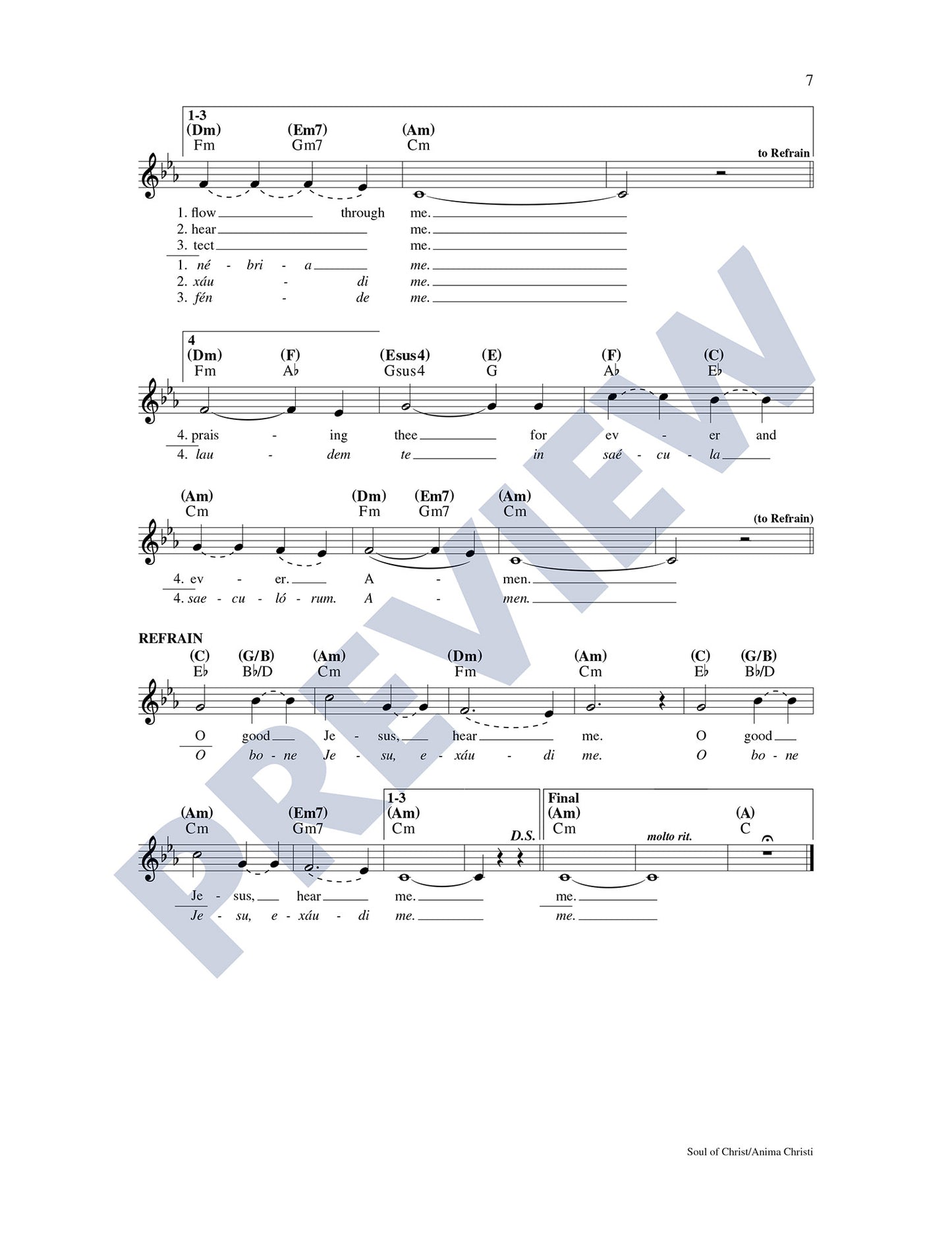 Soul of Christ/Anima Christi