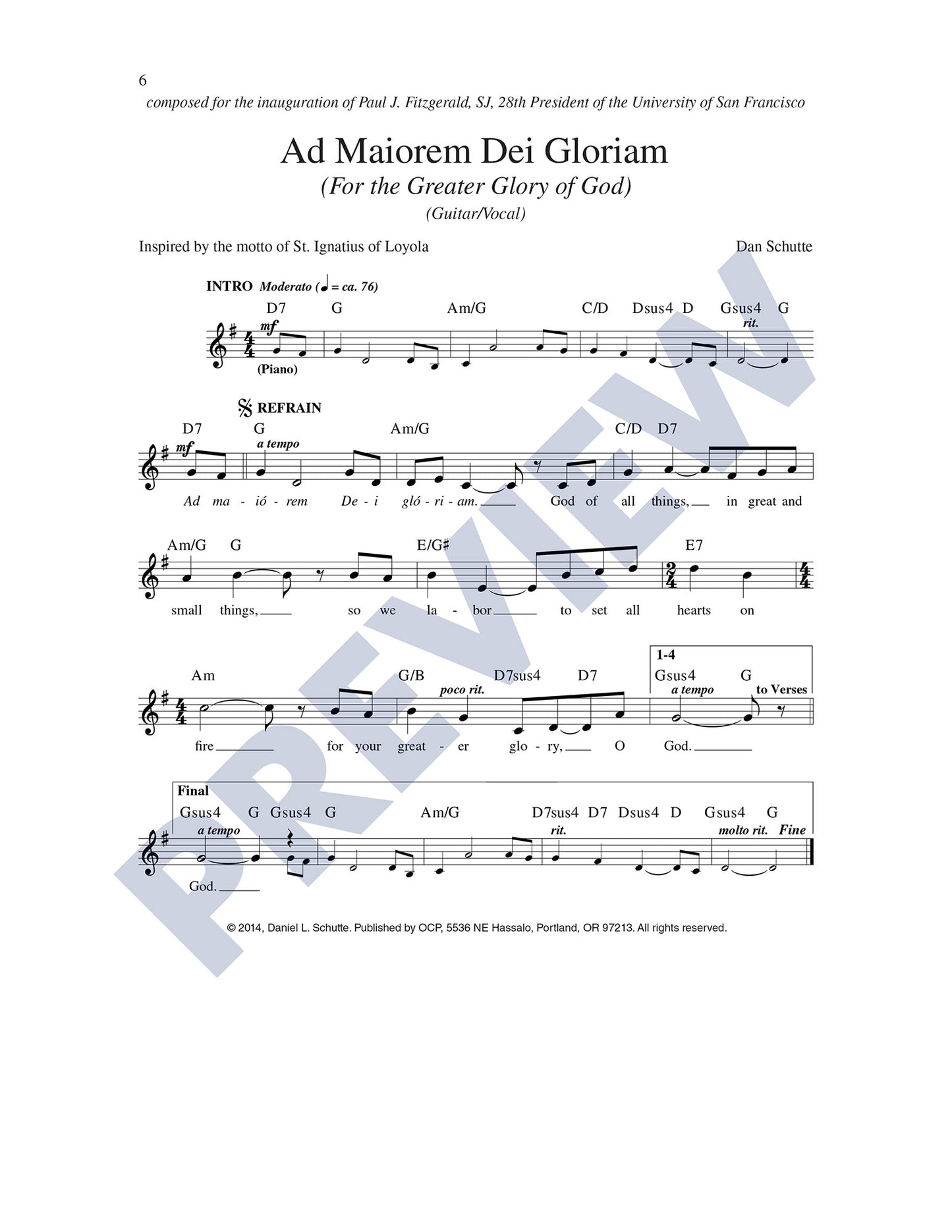 Ad Maiorem Dei Gloriam