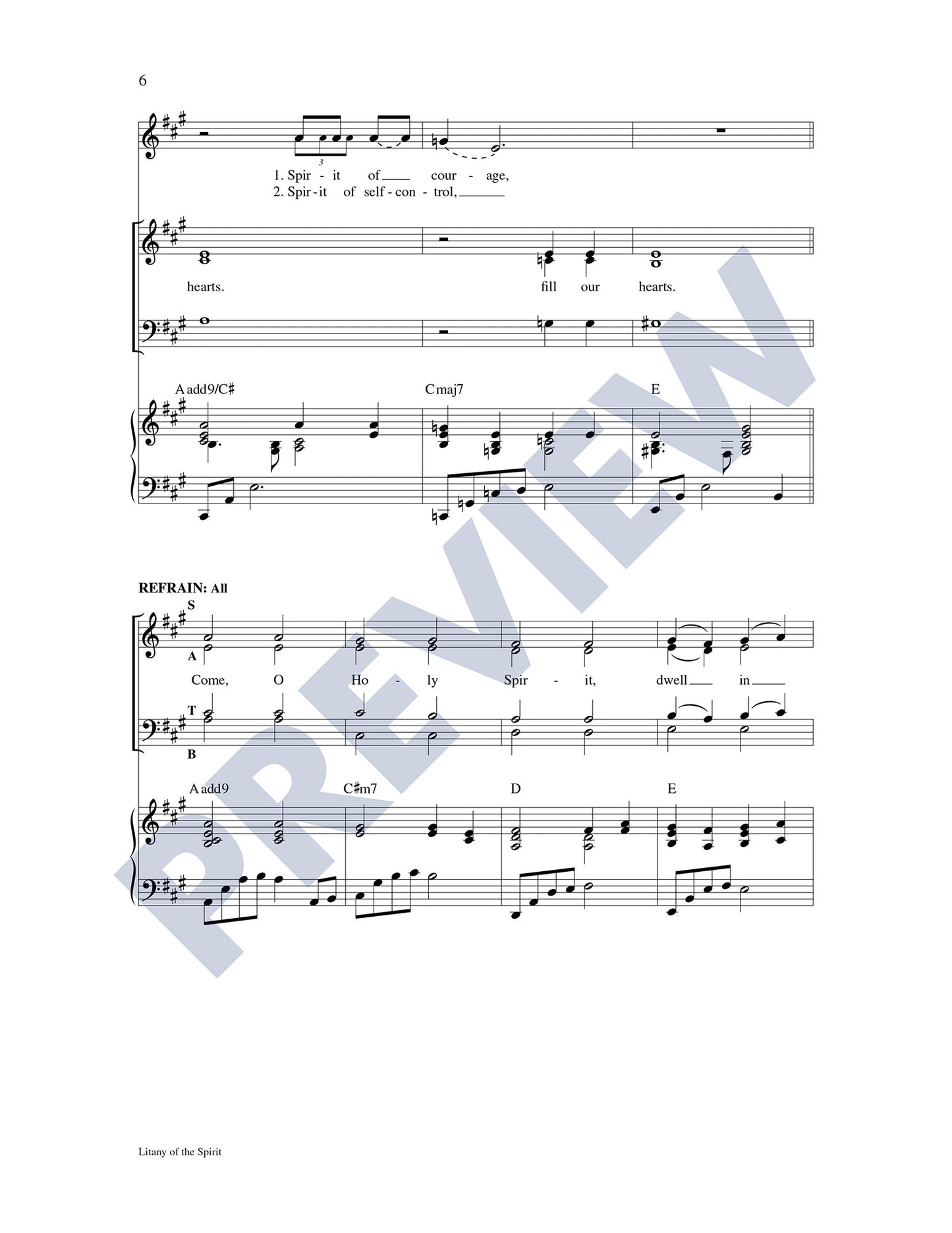 Litany of the Spirit