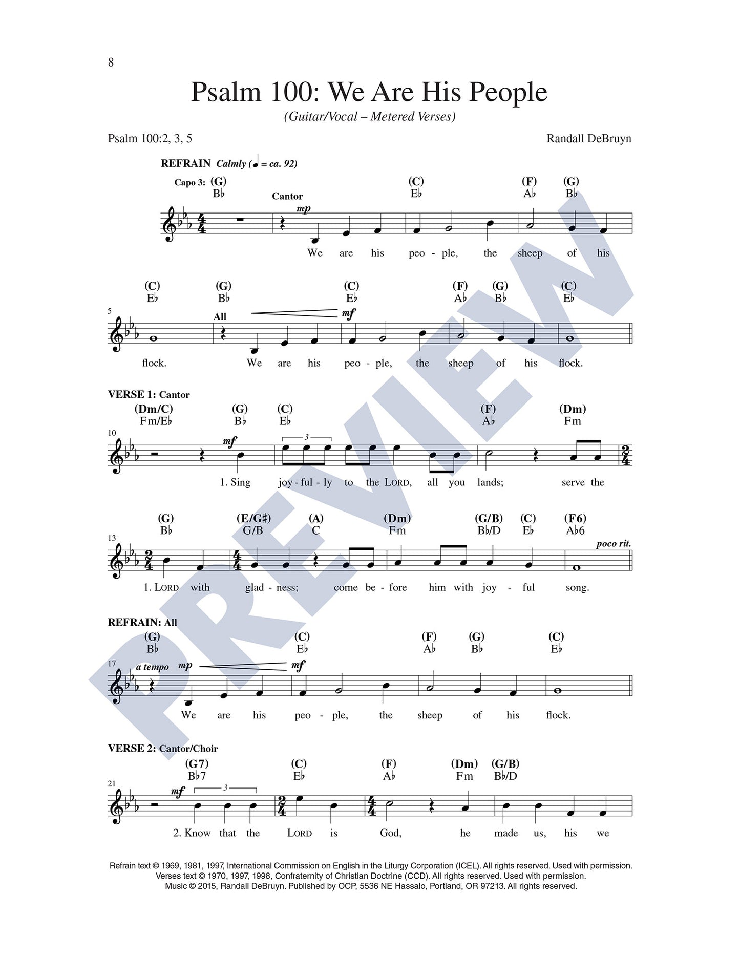 Psalm 100: We Are His People