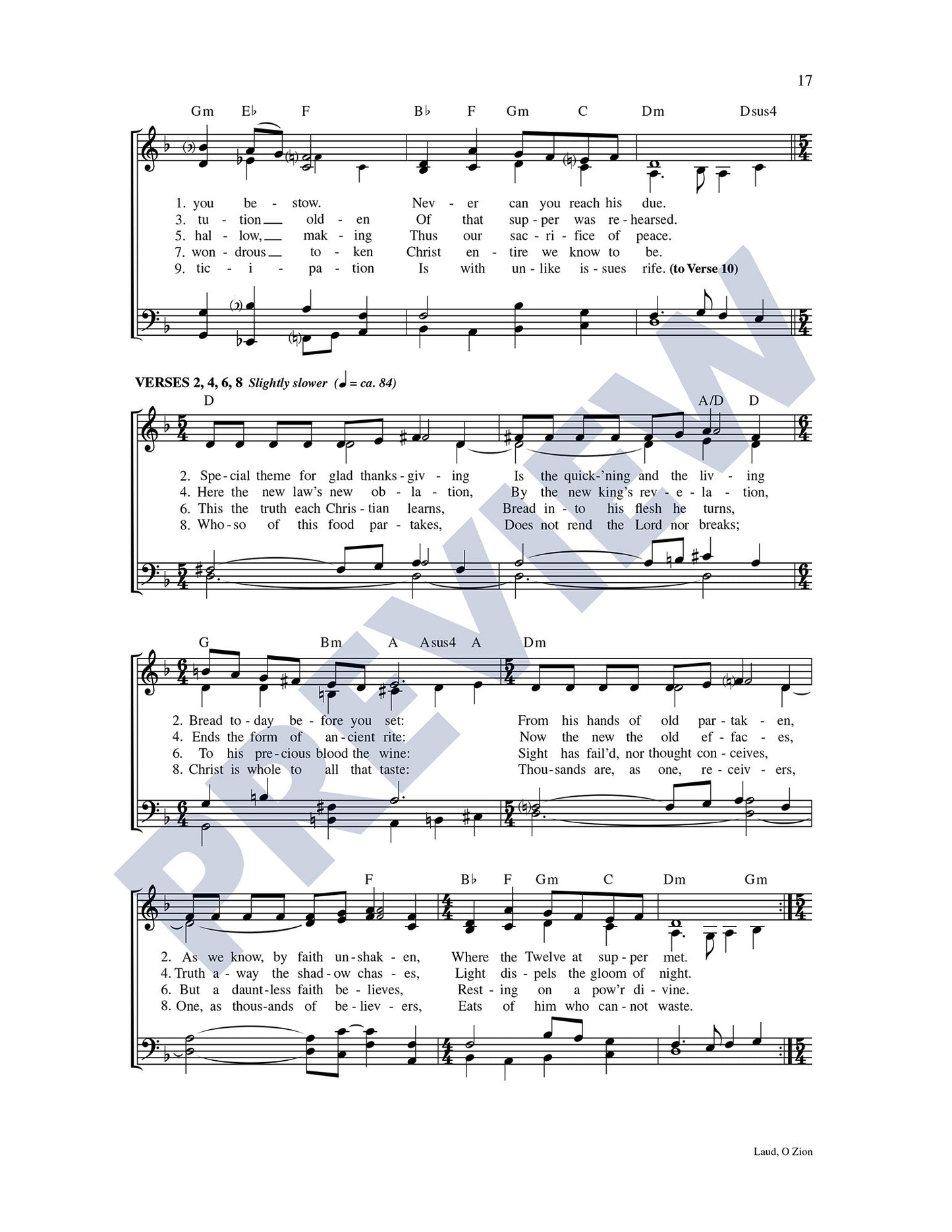 Laud, O Zion