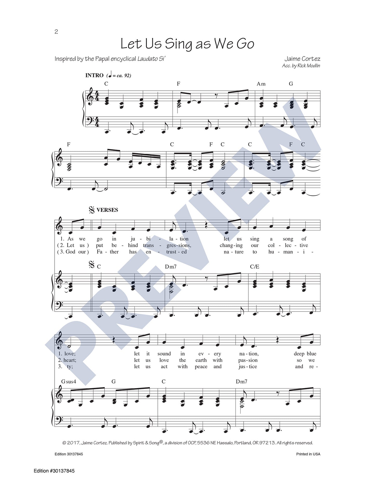 Let Us Sing as We Go