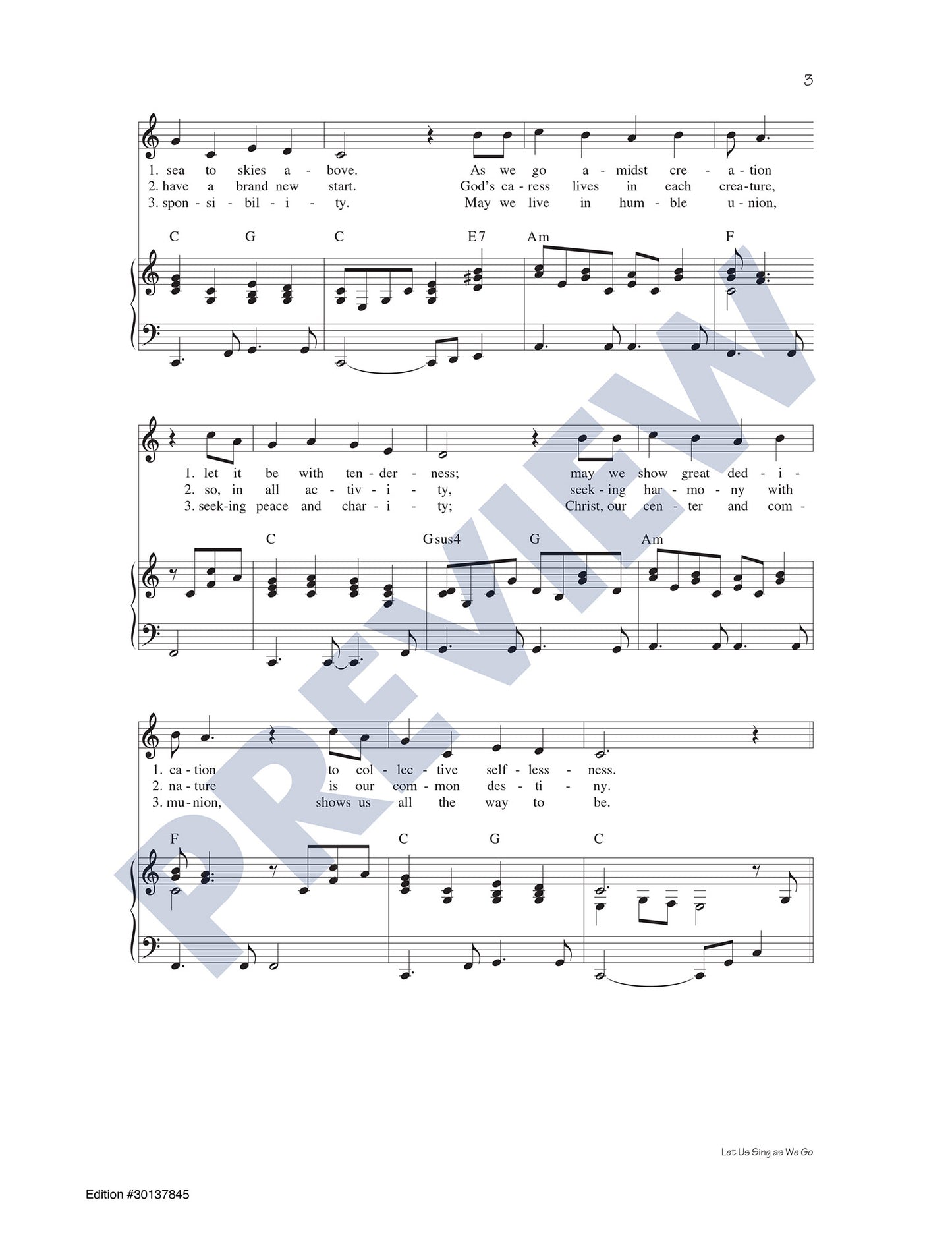 Let Us Sing as We Go