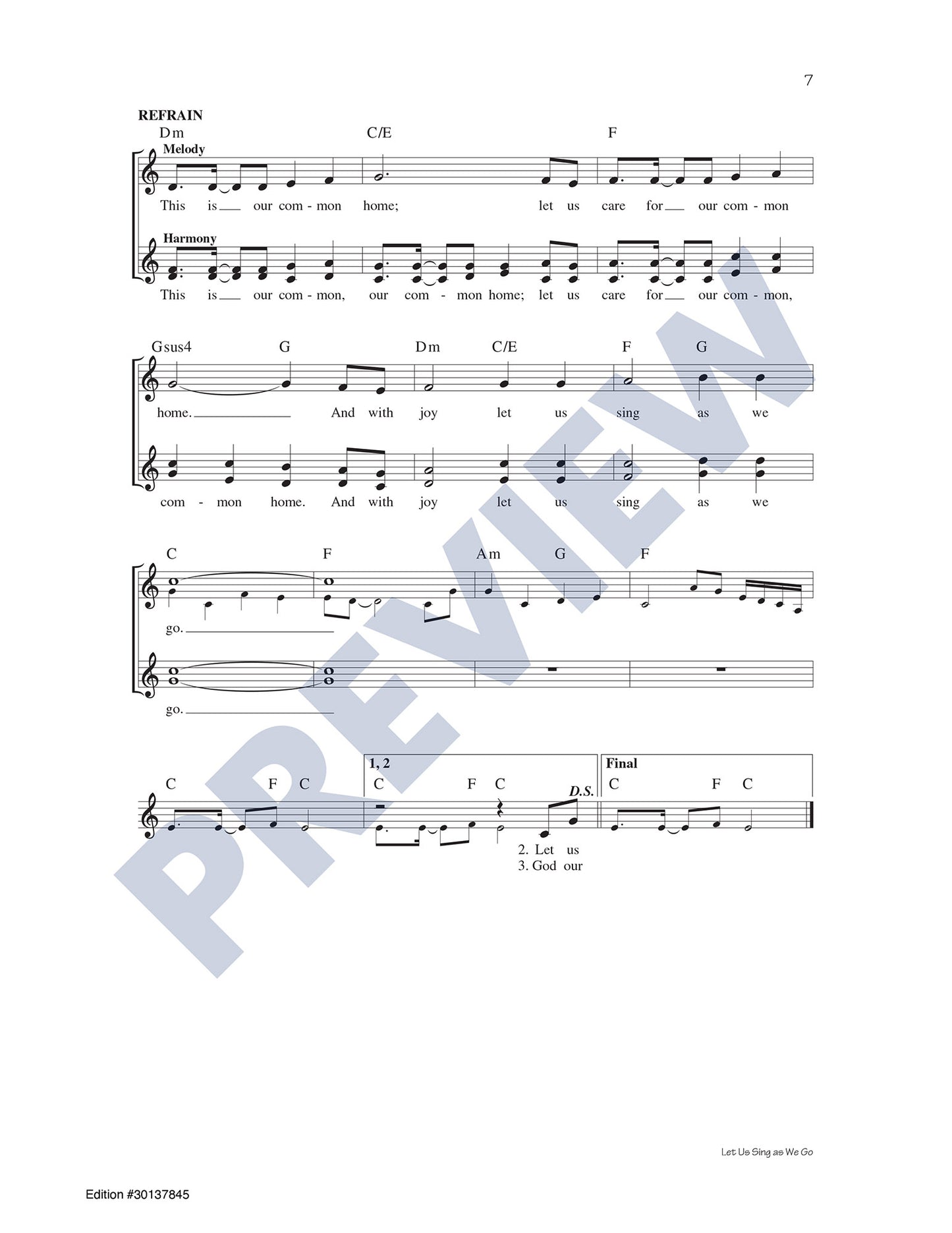 Let Us Sing as We Go