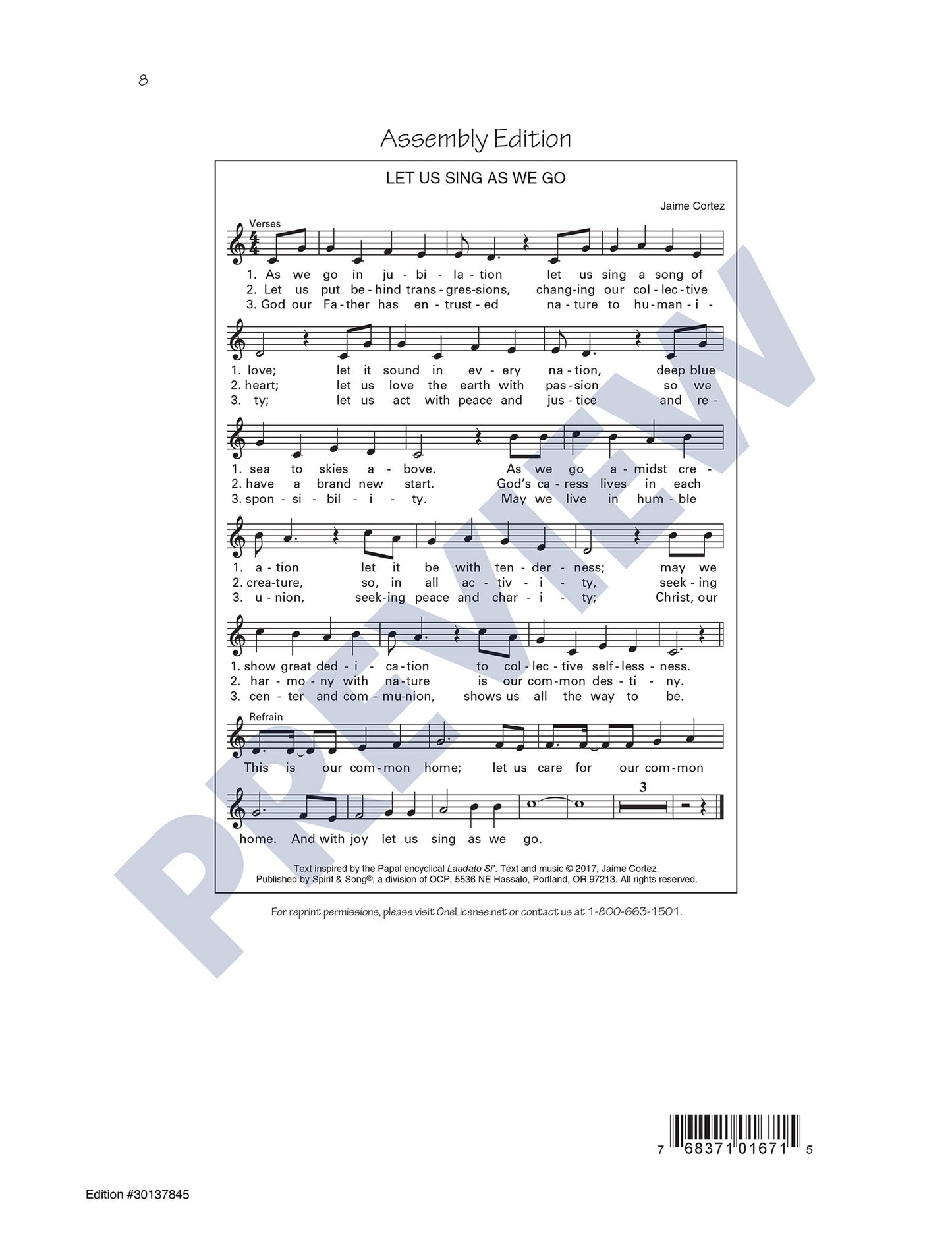 Let Us Sing as We Go