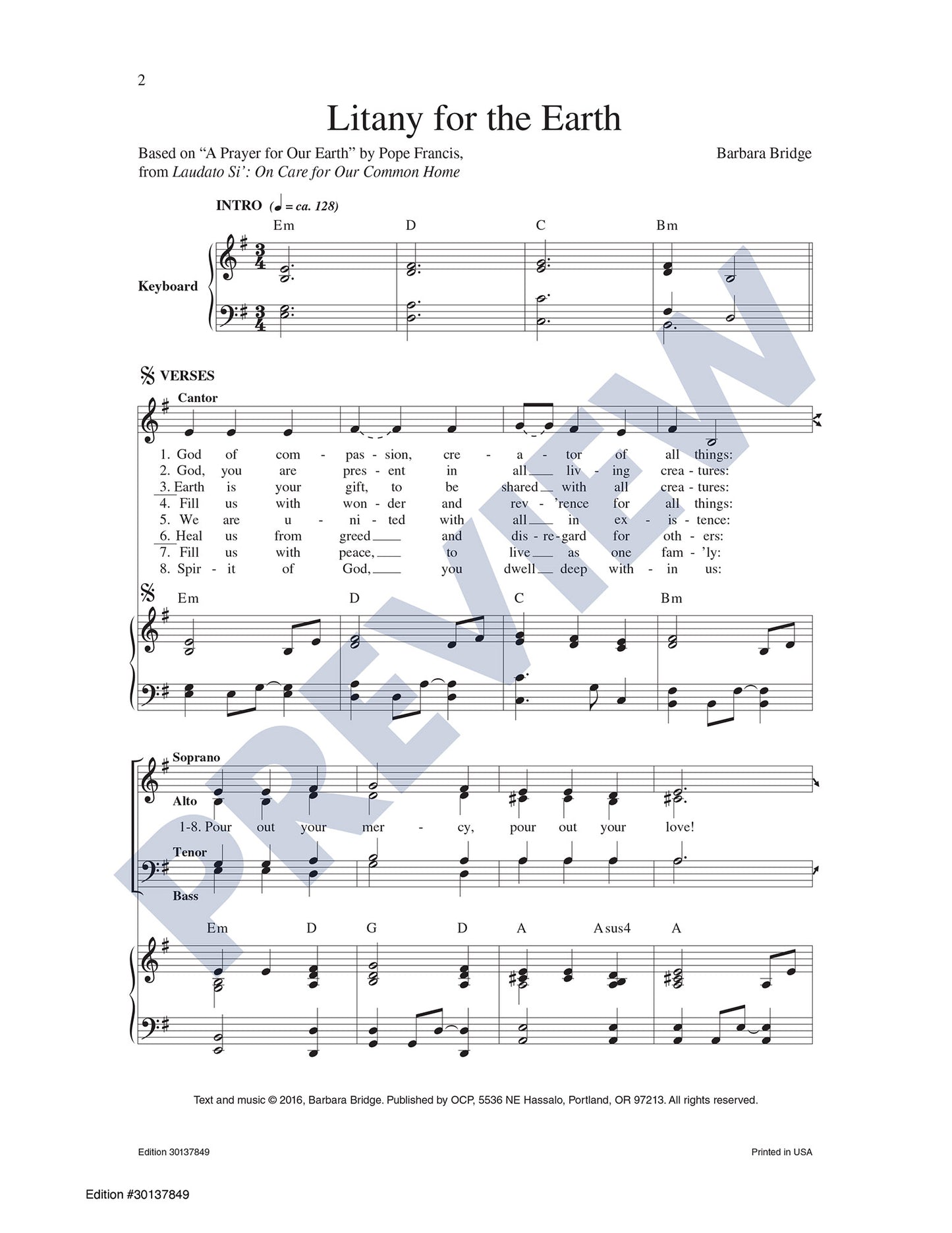 Litany for the Earth