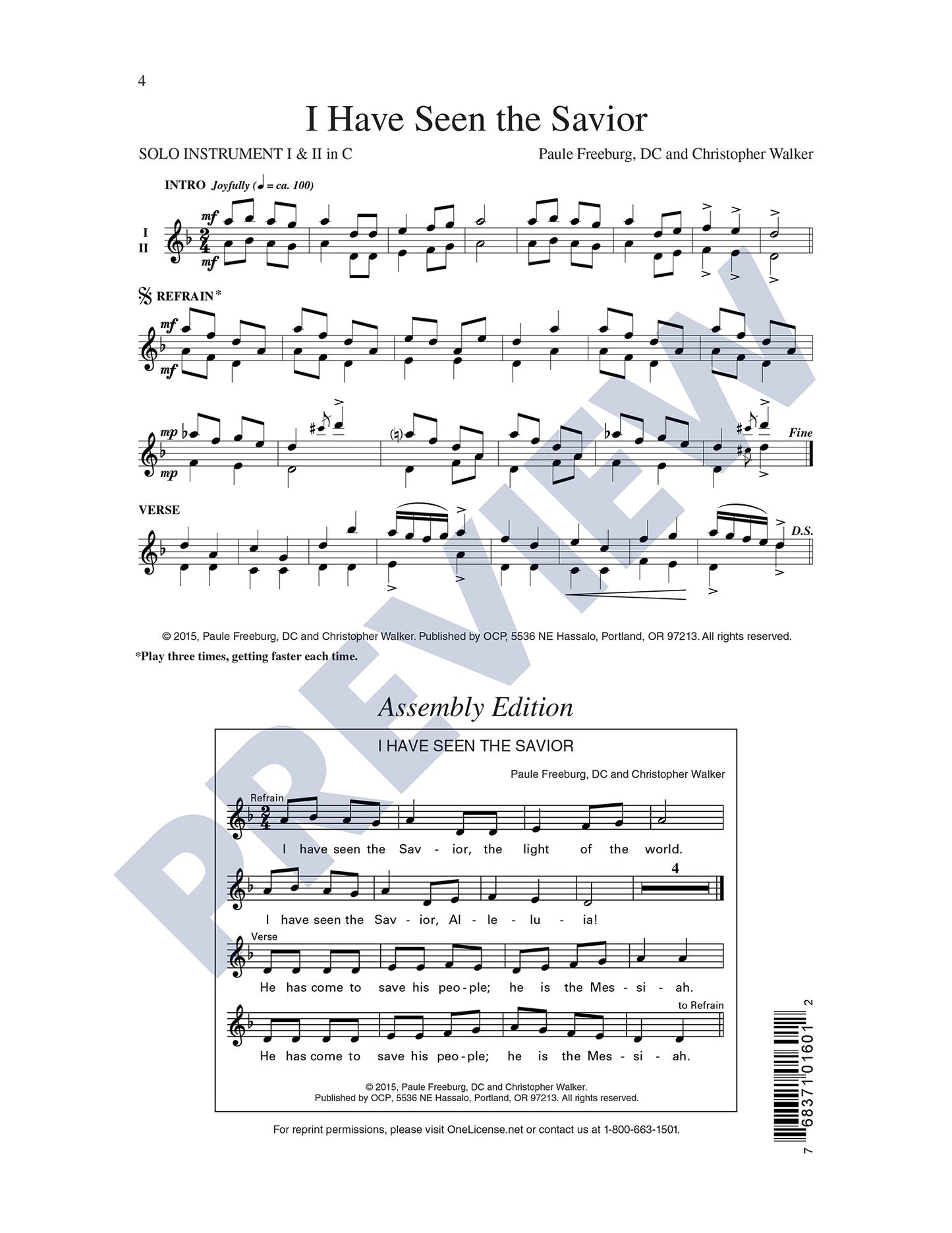 I Have Seen the Savior