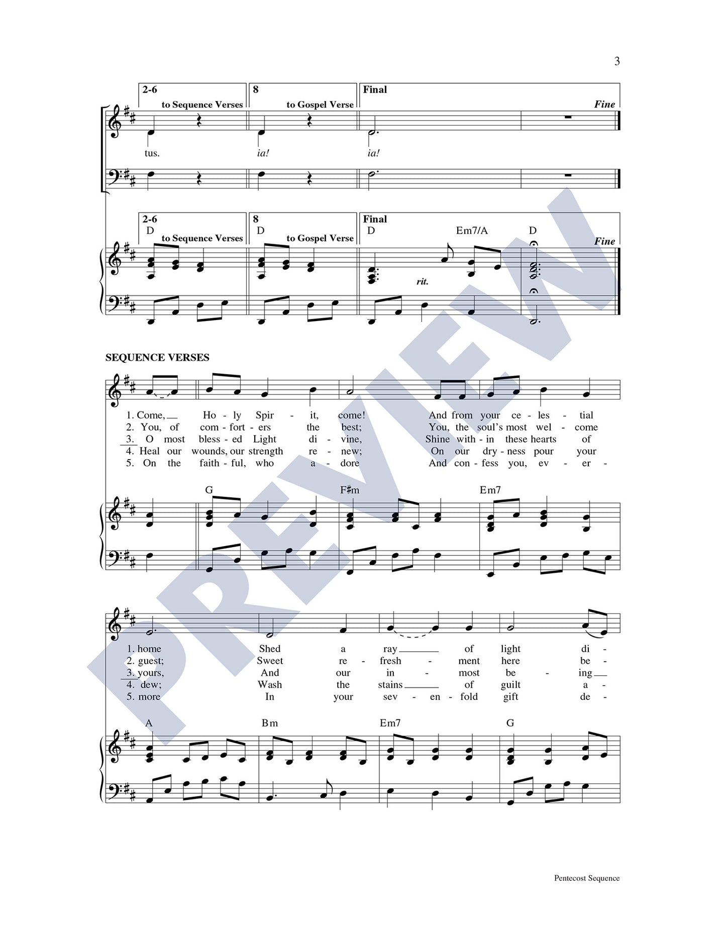 Pentecost Sequence