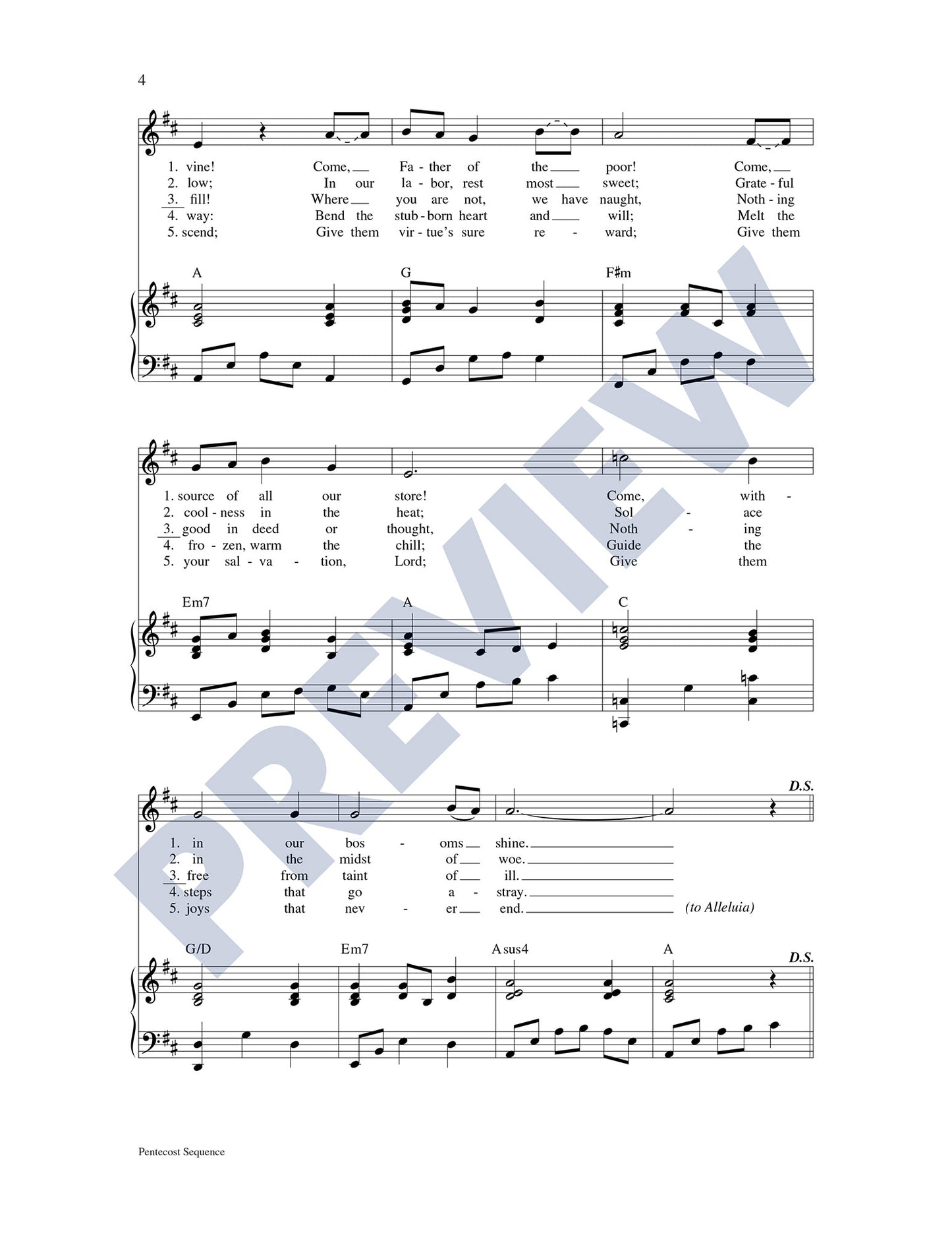 Pentecost Sequence