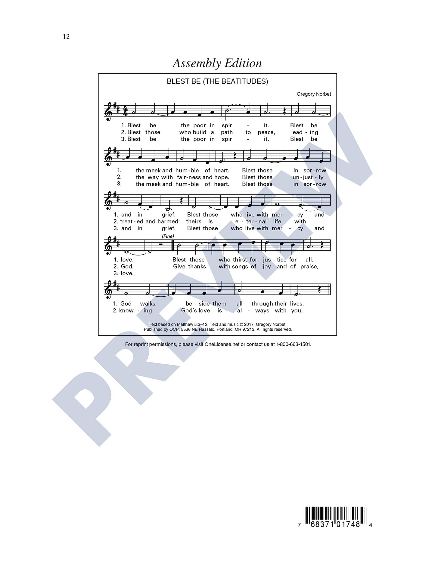 Blest Be (The Beatitudes)
