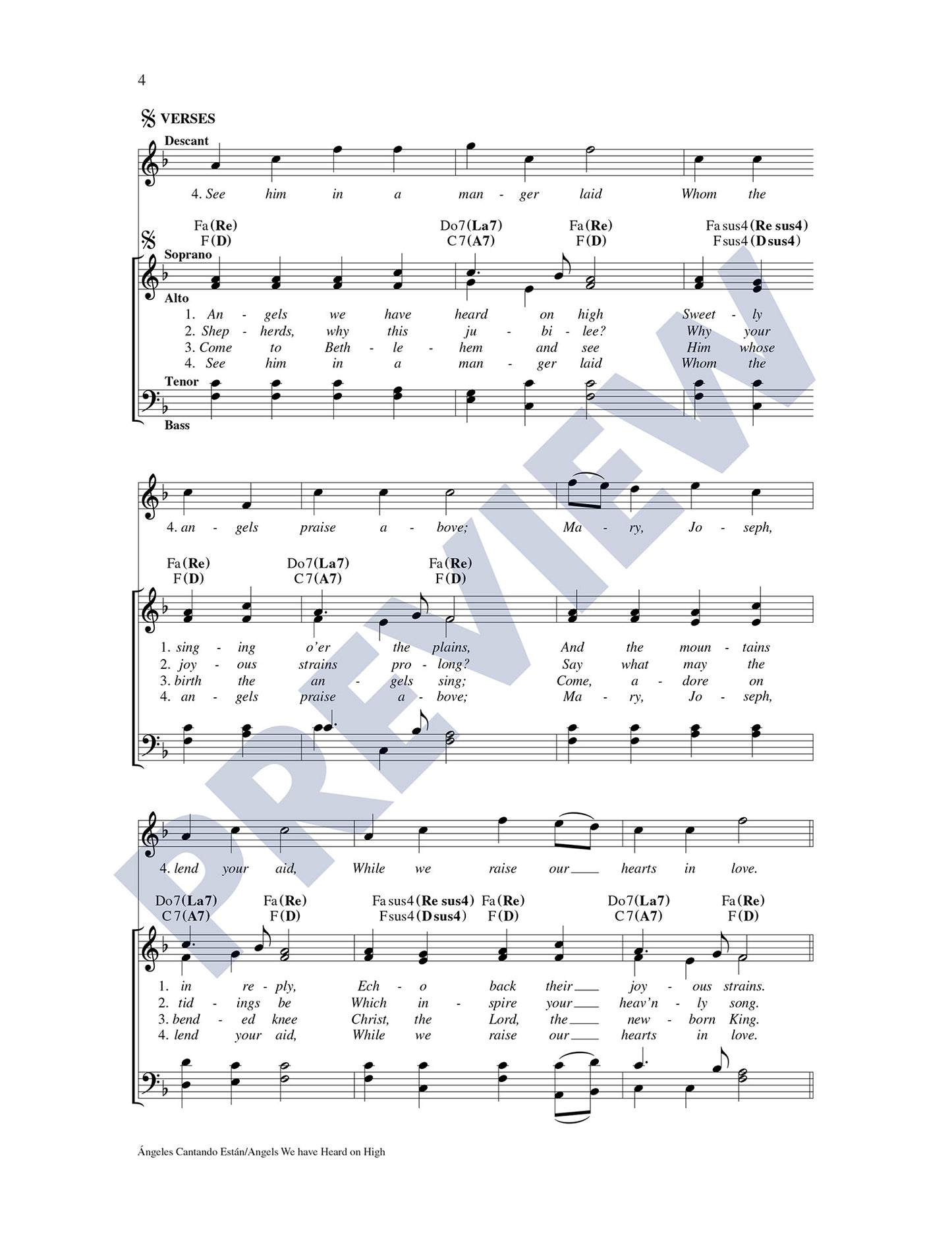 Ángeles Cantando Están/Angels We Have Heard on High