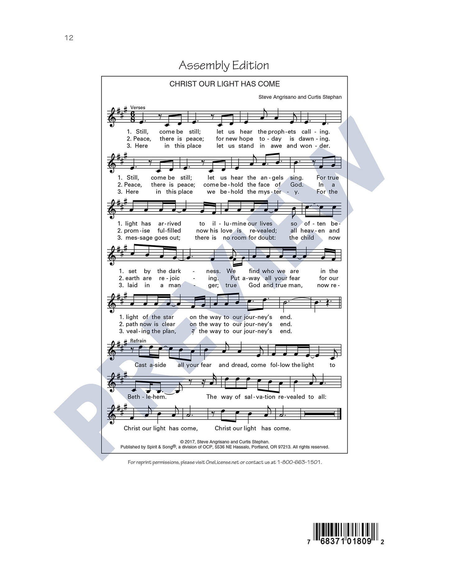 Christ Our Light Has Come