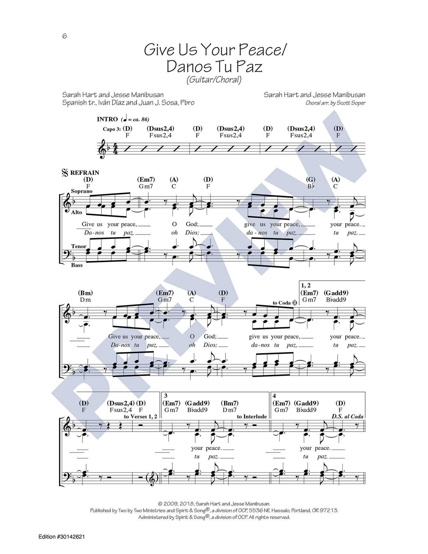 Give Us Your Peace/Danos Tu Paz