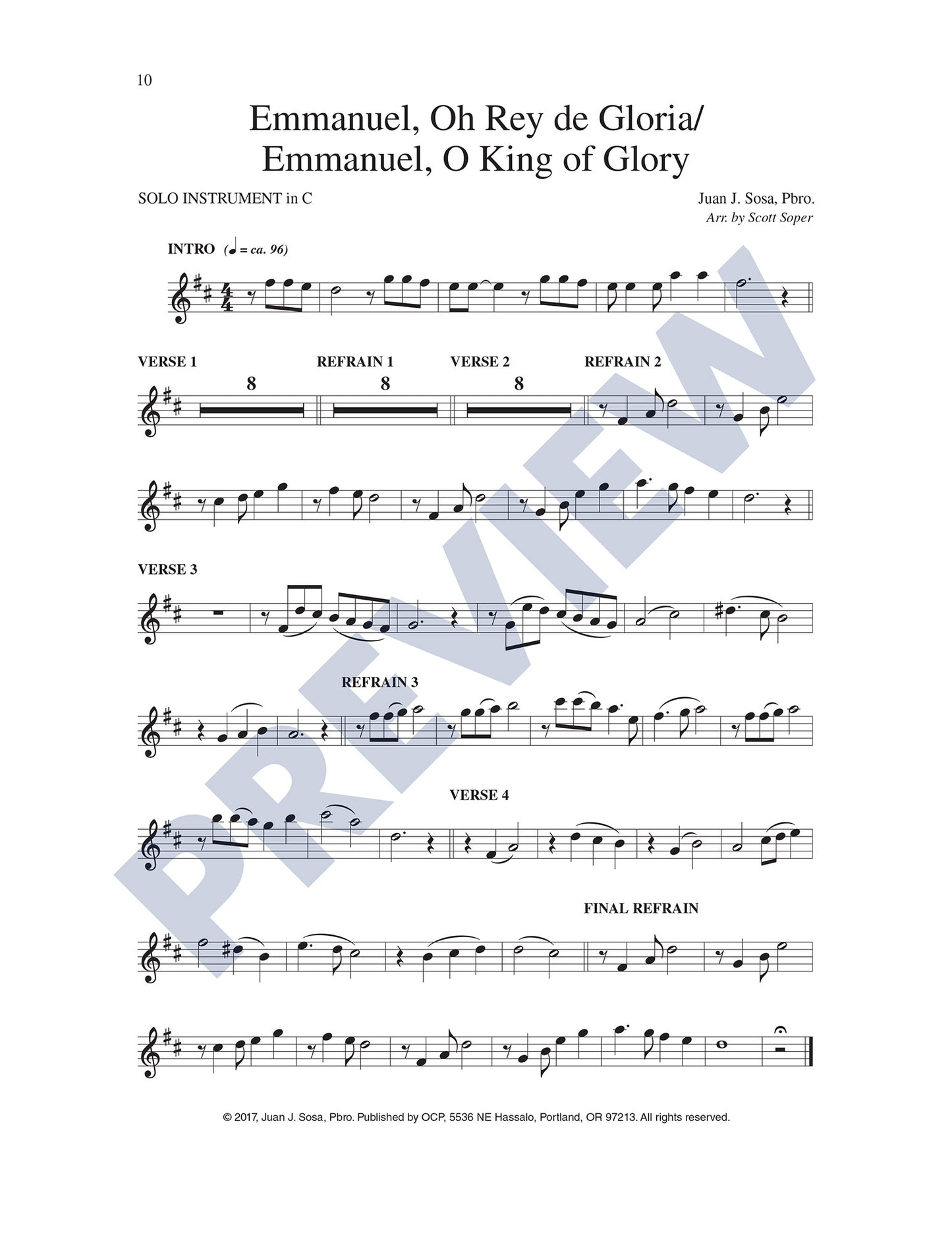 Emmanuel, Oh Rey de Gloria/Emmanuel, O King of Glory