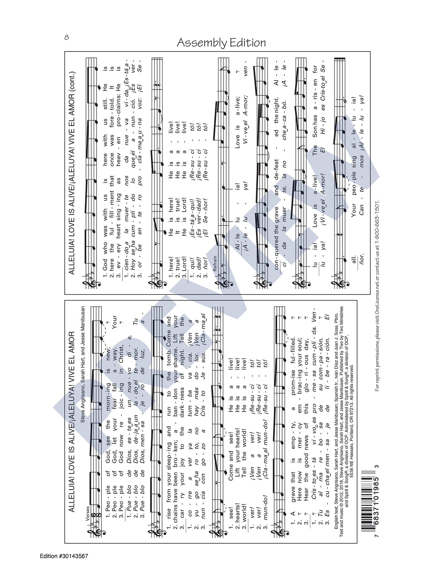 Alleluia! Love Is Alive/¡Aleluya! Vive el Amor